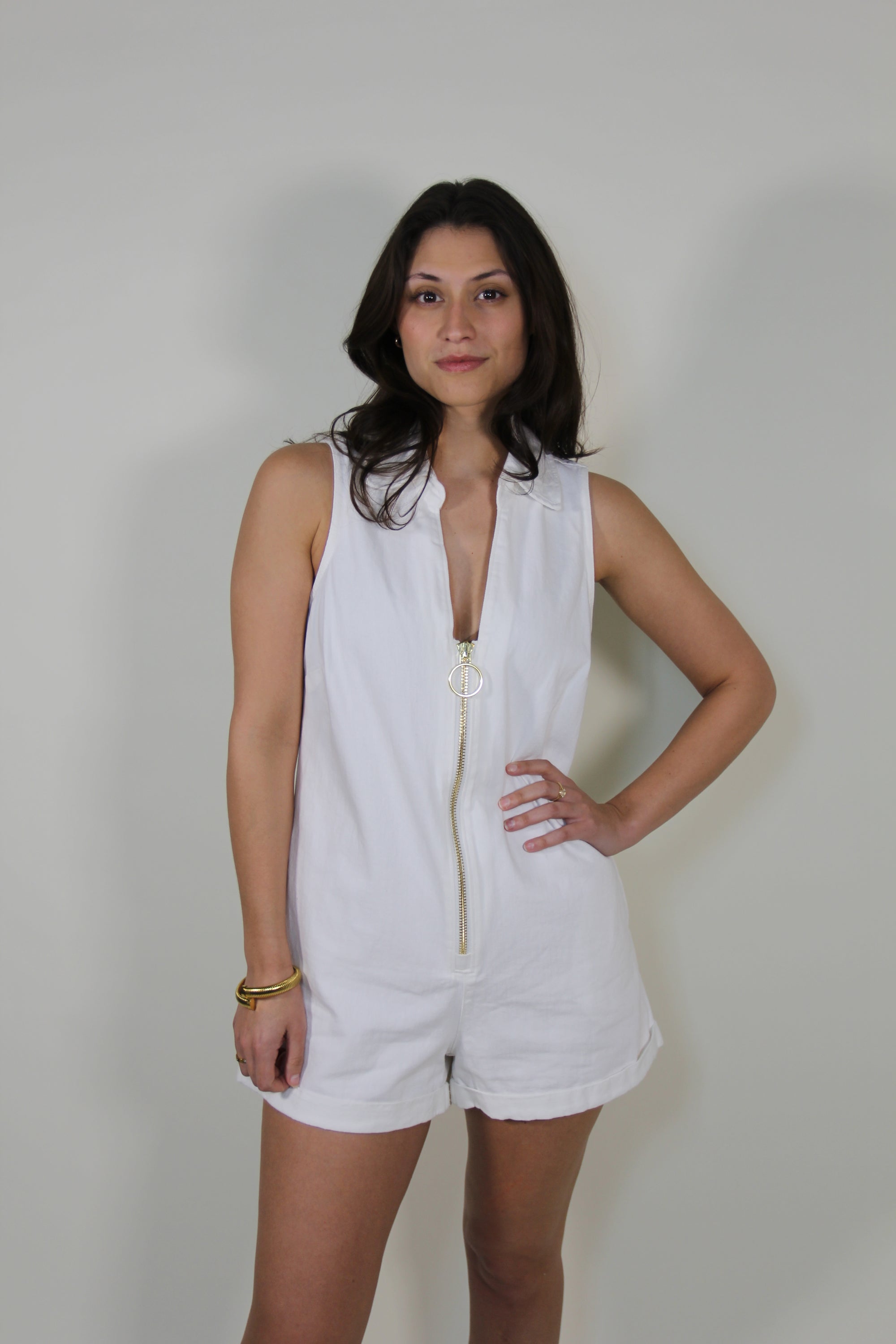 Show Me Your Mumu Reno Romper in Sea Salt