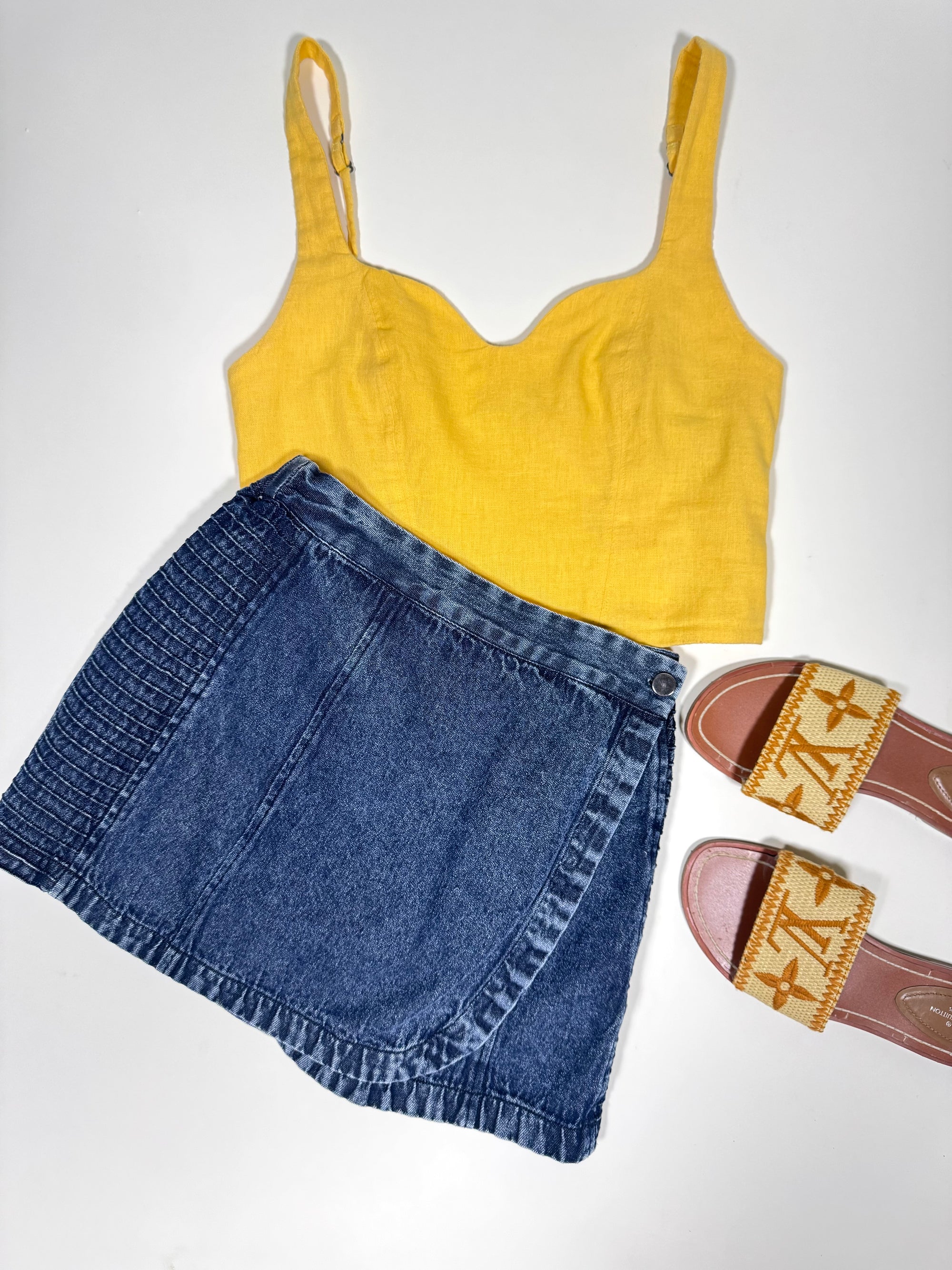 Denim Skort