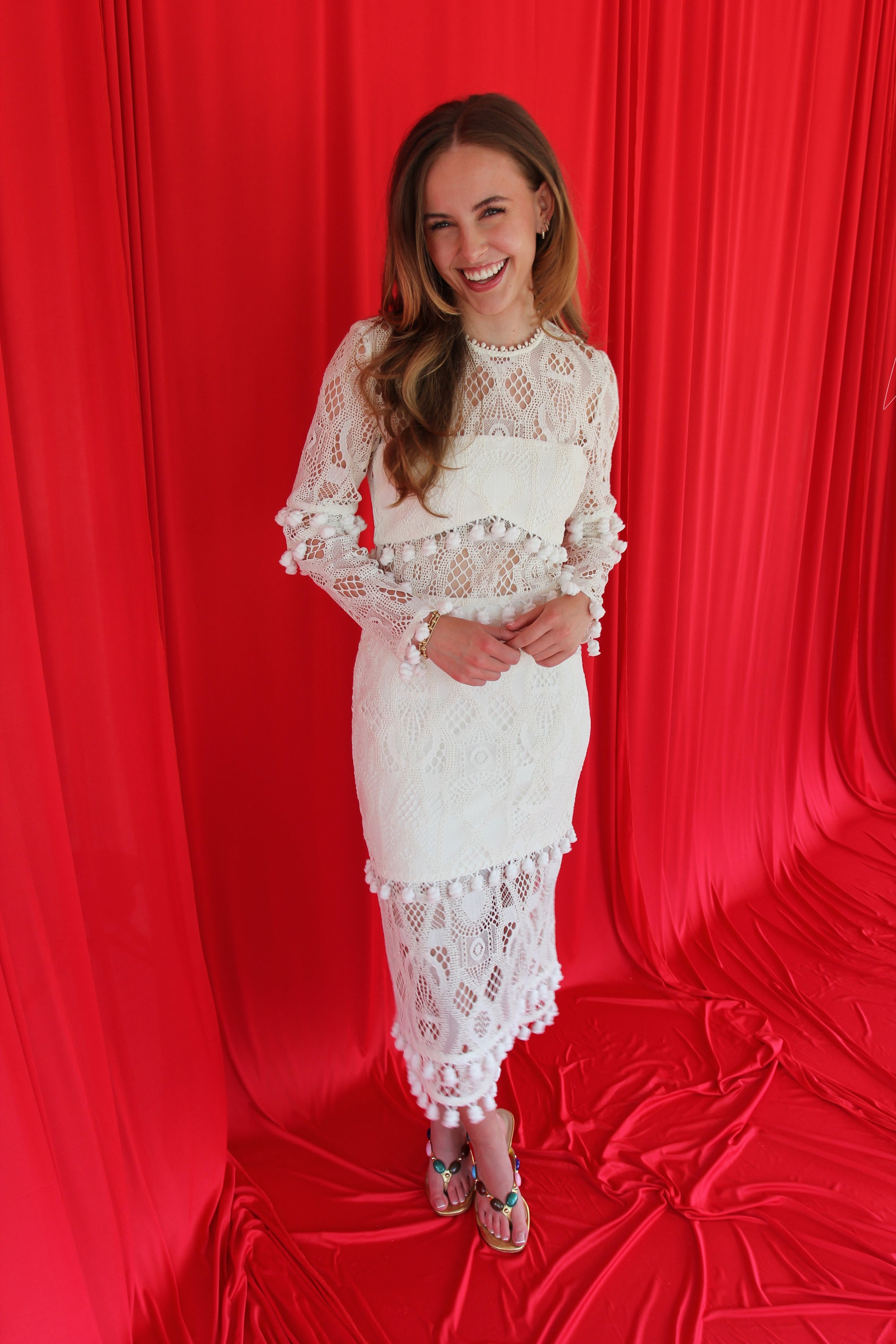 Alexis White Lace Dress – I Would Never