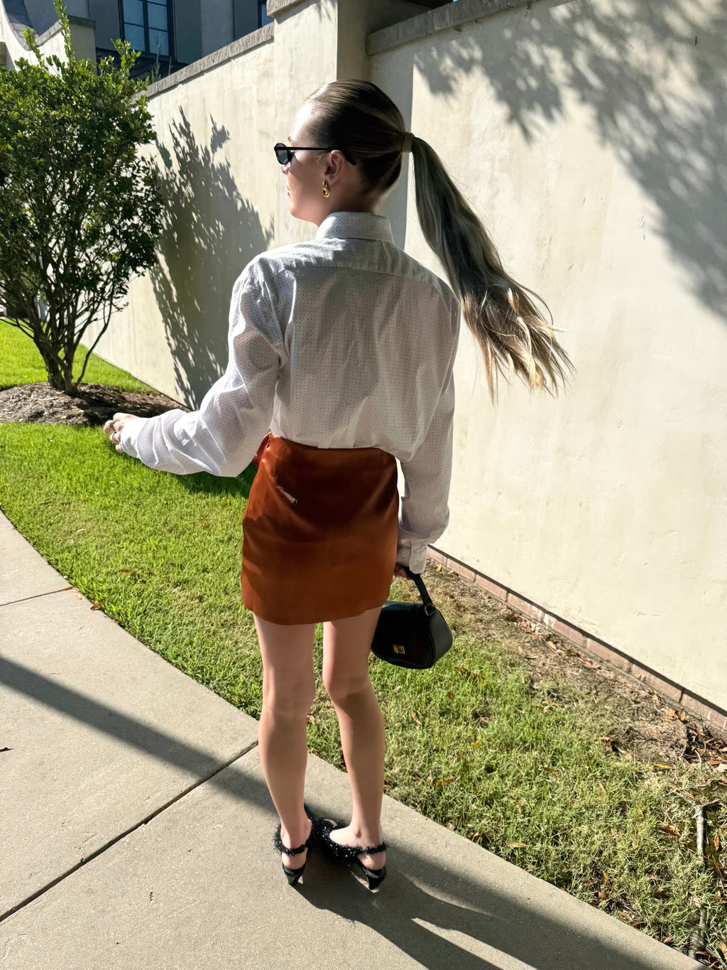 Chocolate Corsage Mini Skirt