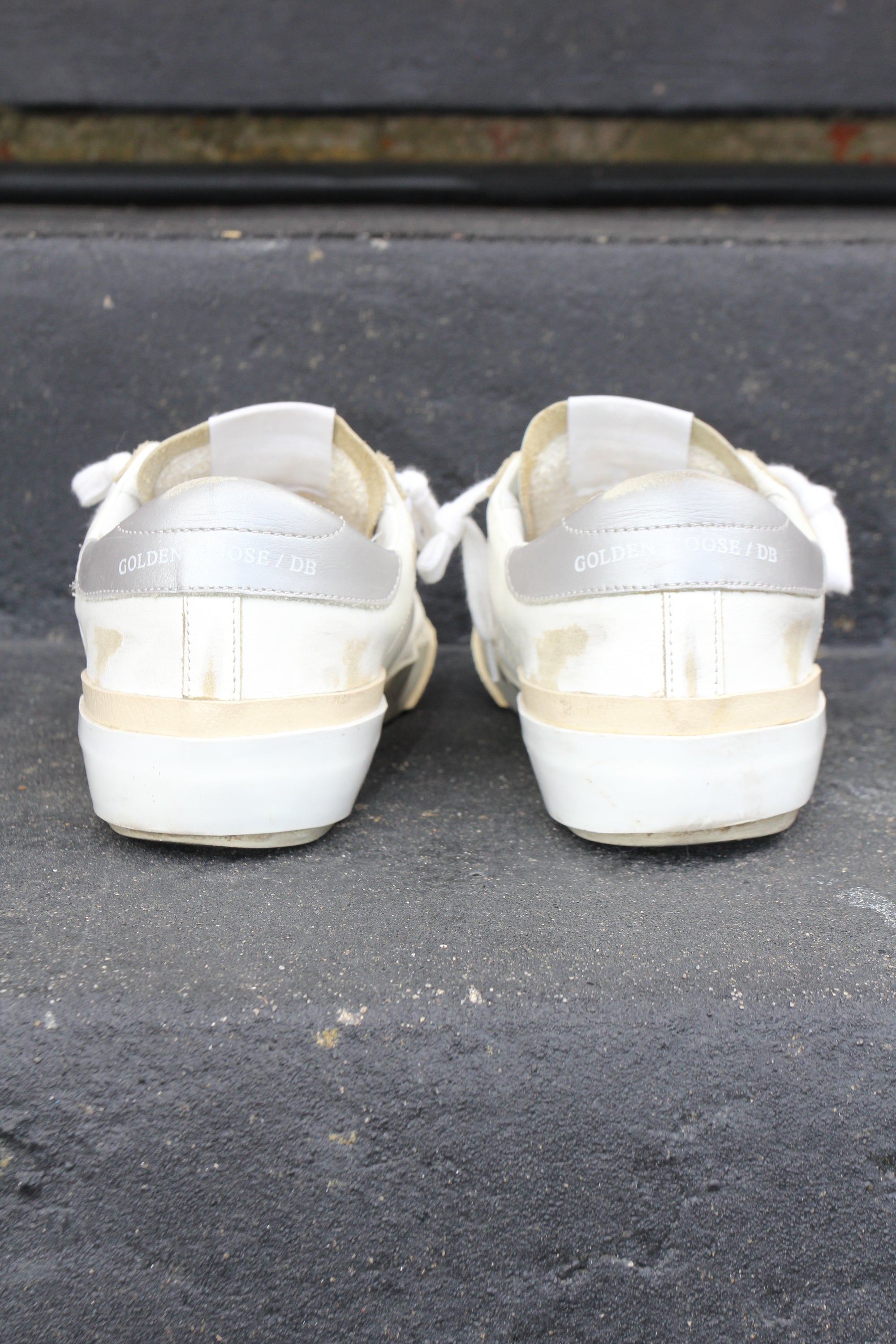 Golden Goose Superstar Distressed White Sneaker