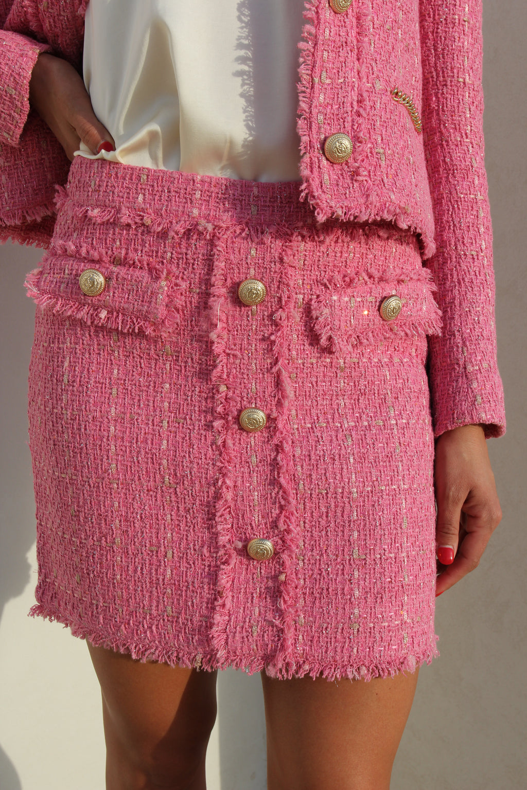 Generation Love Pink Tweed Set