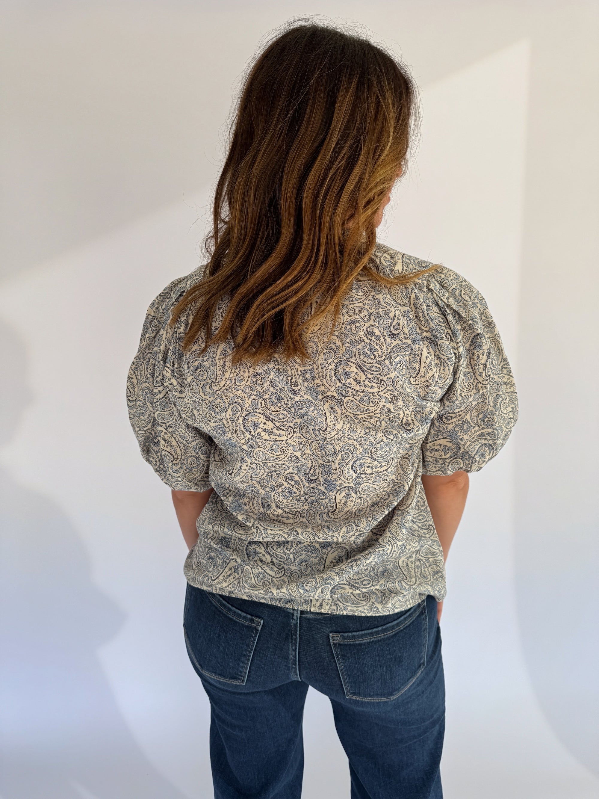 Vanessa Bruno Paisley Print Blouse Tonio | Blue