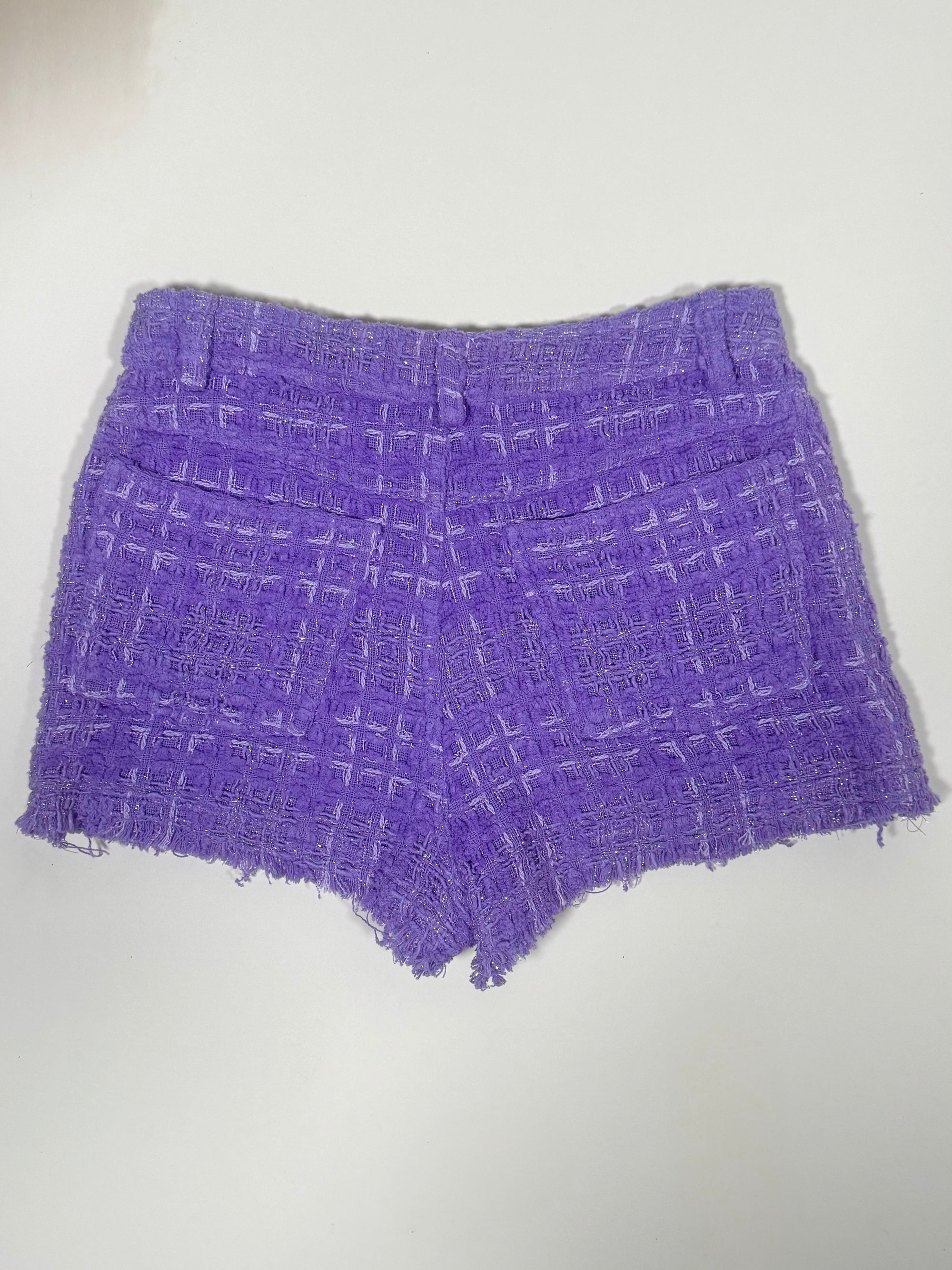 IRO Lavender Tweed Shorts