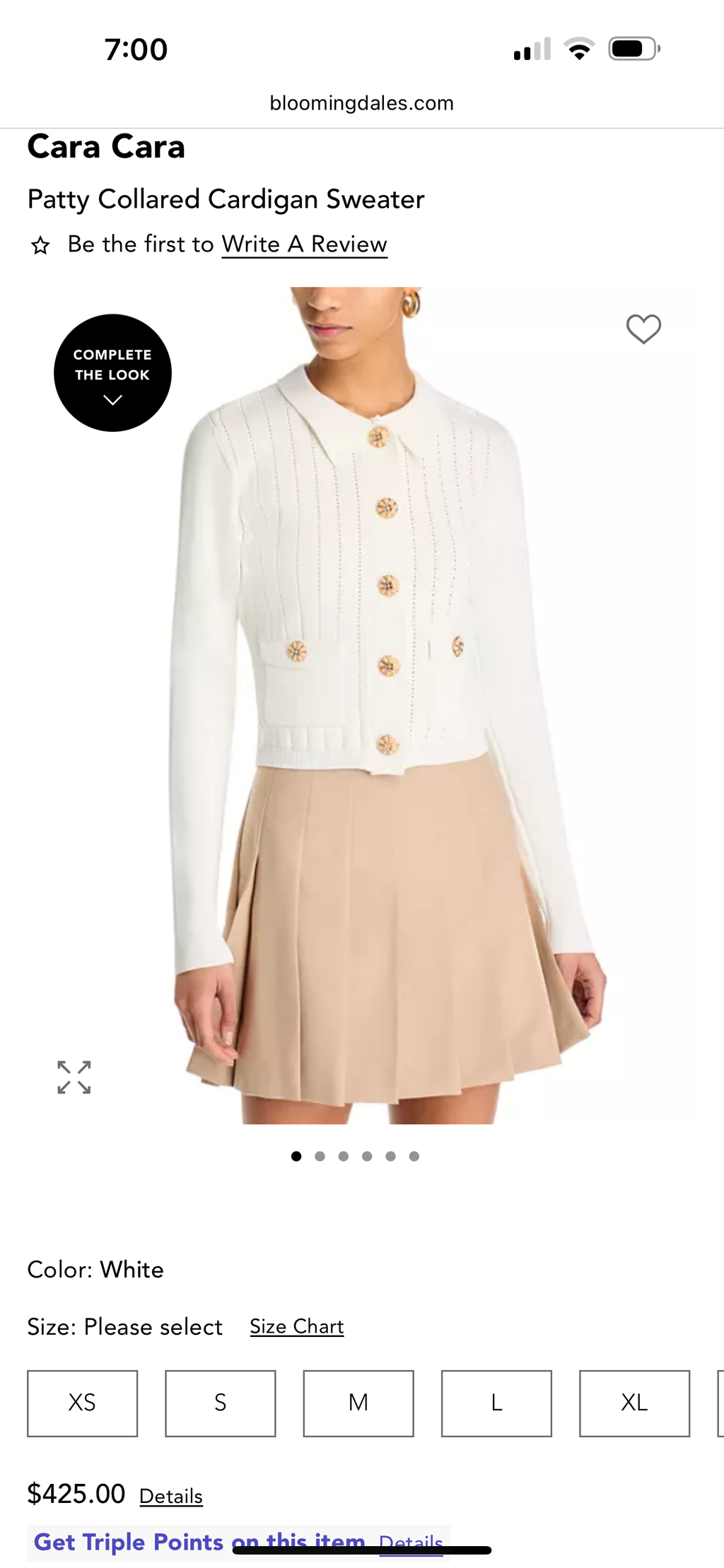 Cara Cara Patty Collared Cardigan Sweater