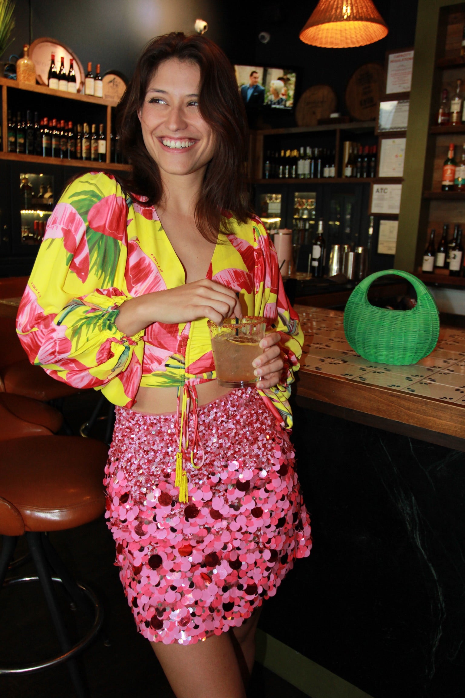 Farm Rio Tropical Yellow Top