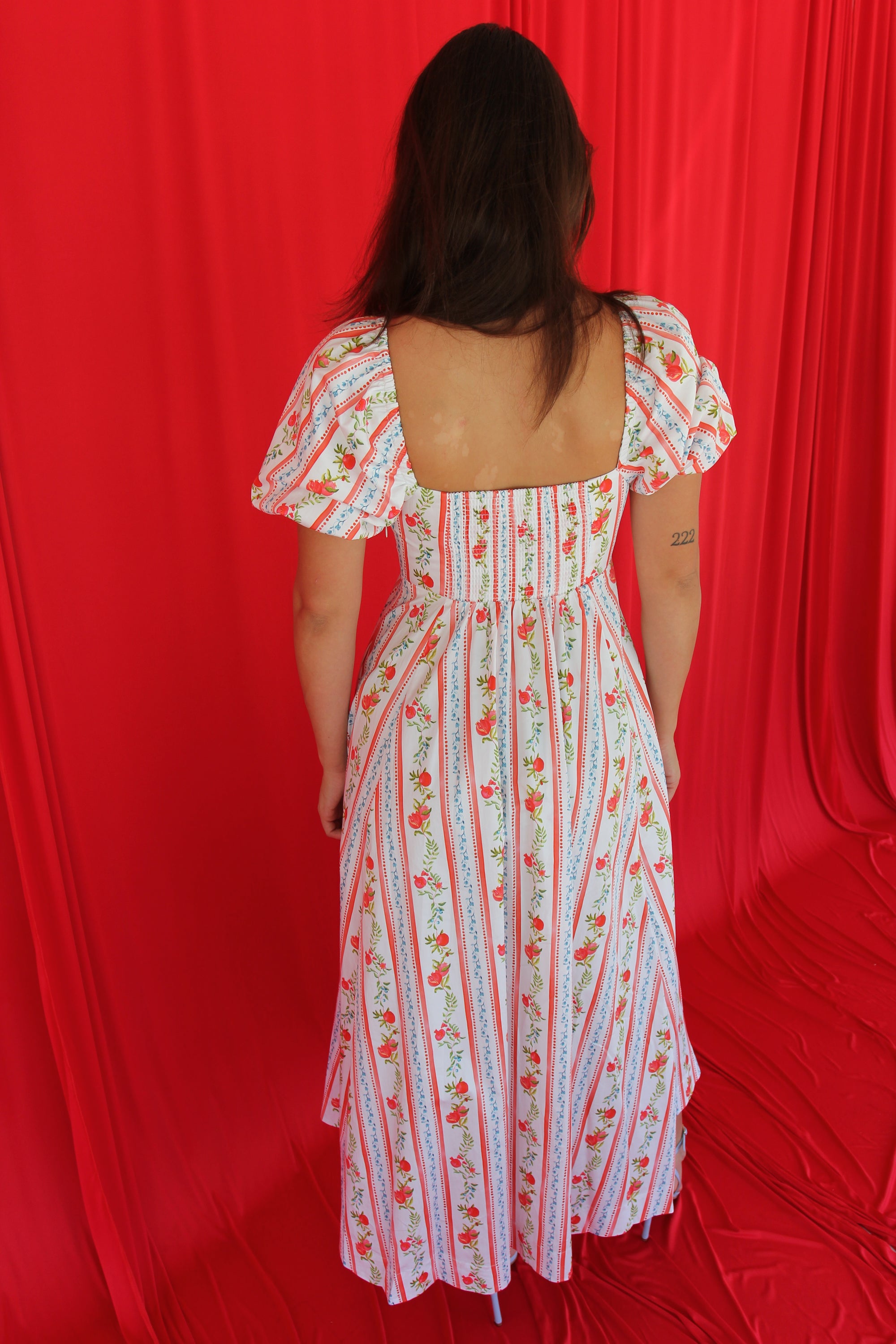 Hill House Red + White Maxi