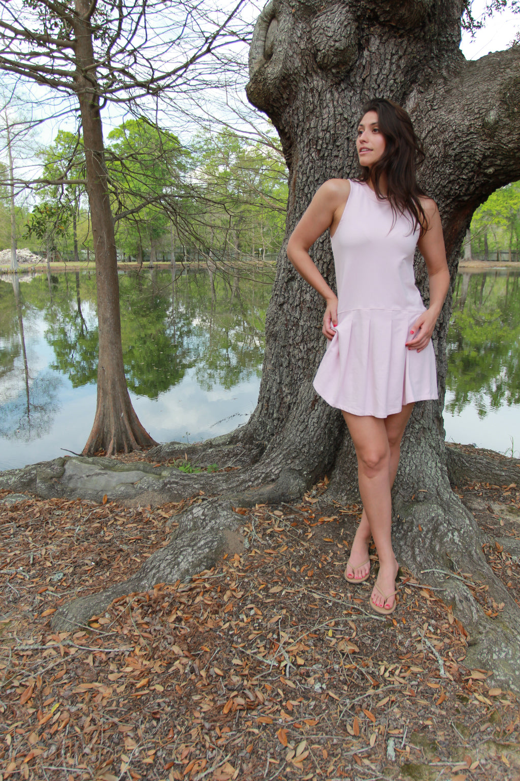 We Are Sundays - Pink Pleated Mini Dress