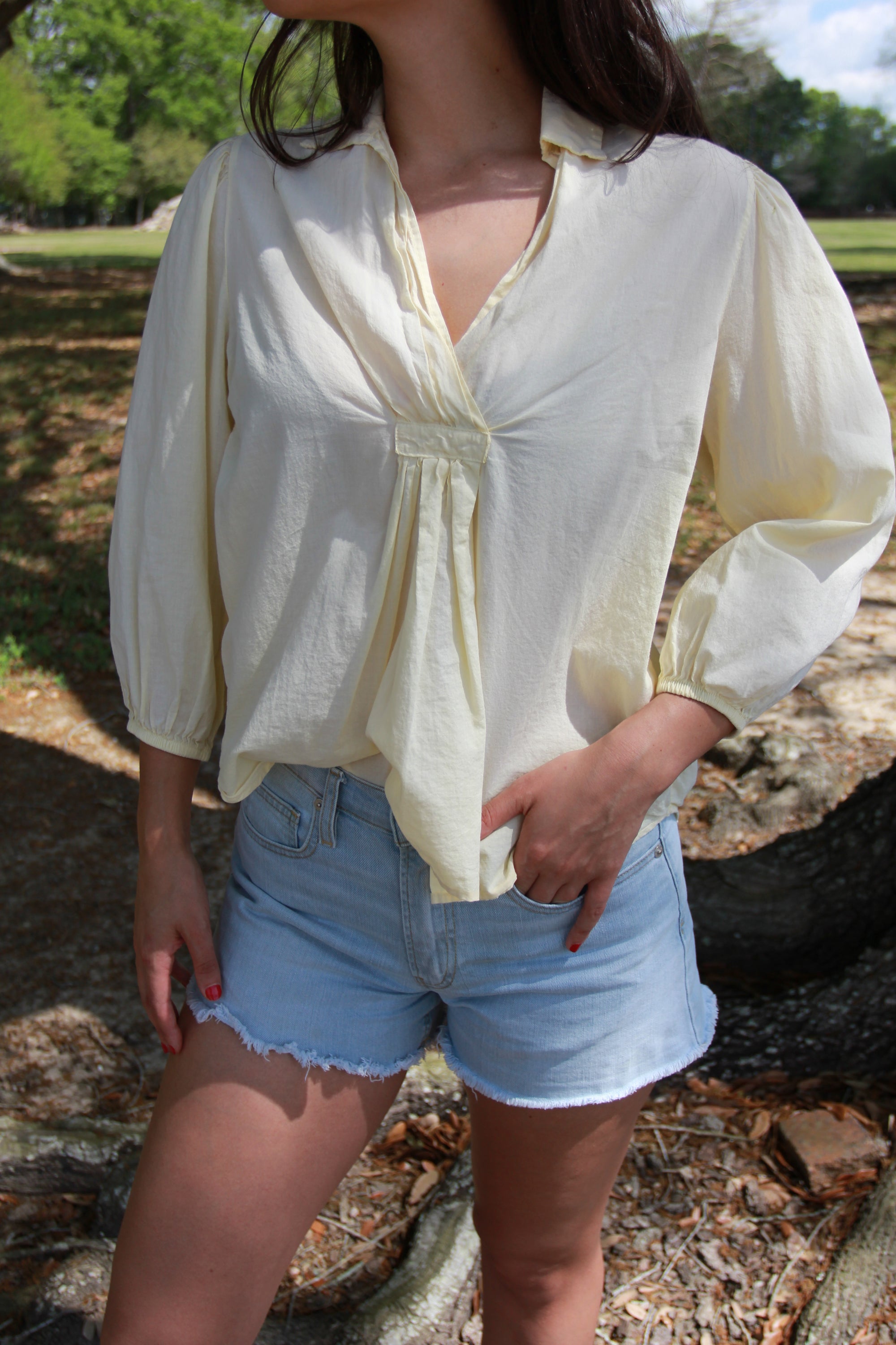 Linen Yellow Long Sleeve