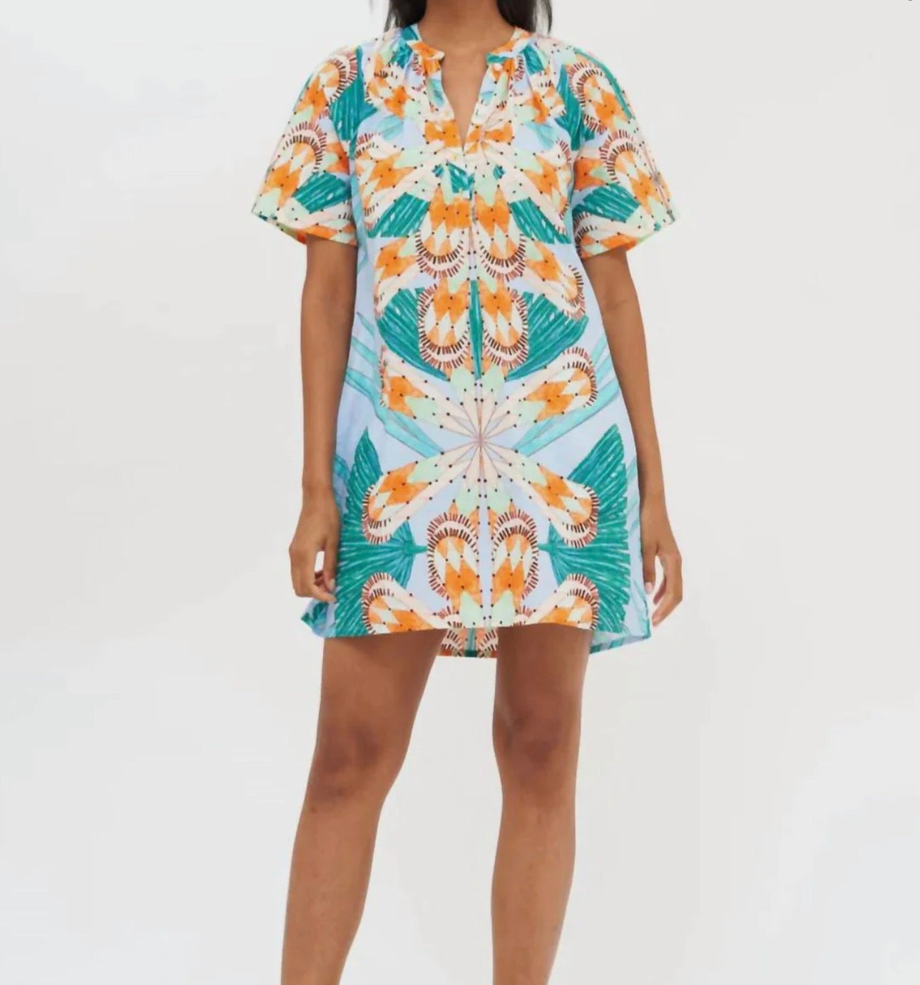 Oliphant Pocket Dress In Palmetto Blue