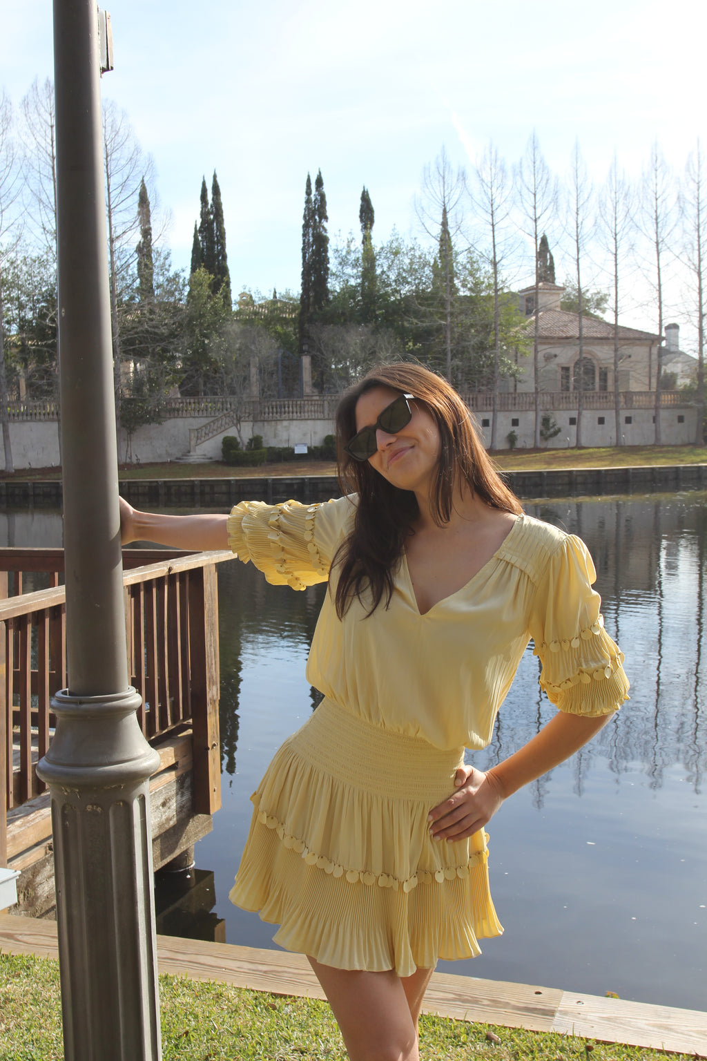 Ramy Brook Yellow Mini Dress
