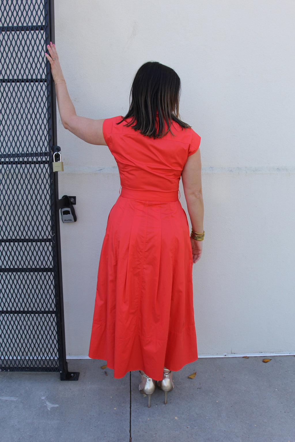 NWT Karina Grimaldi Mara Red Dress