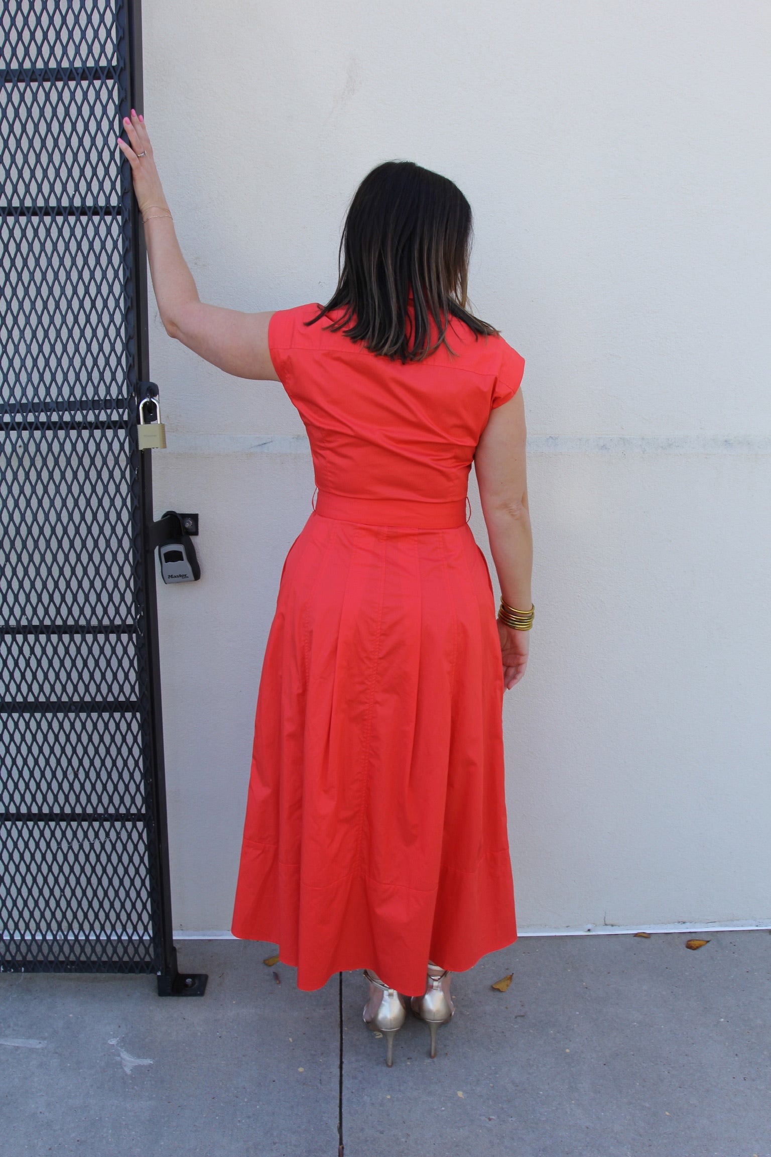 NWT Karina Grimaldi Mara Red Dress