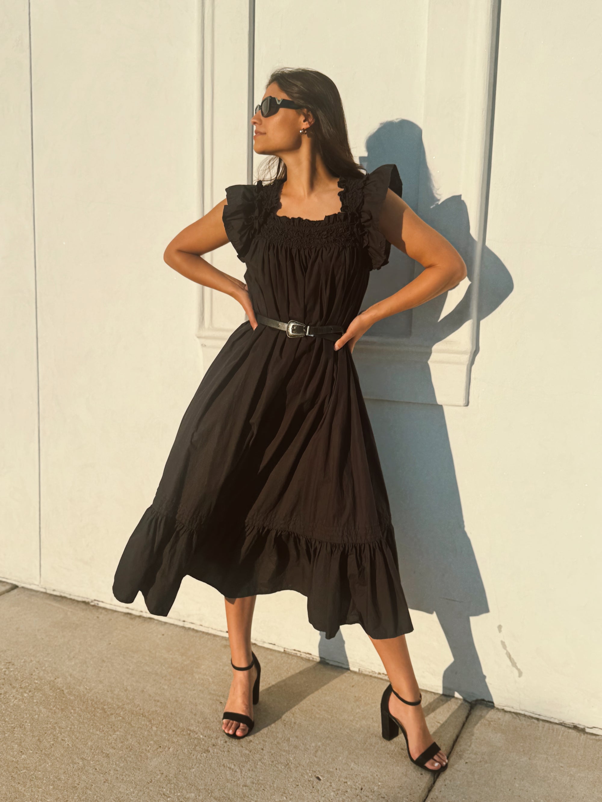 CLEOBELLA | Tabitha Solid Midi Dress