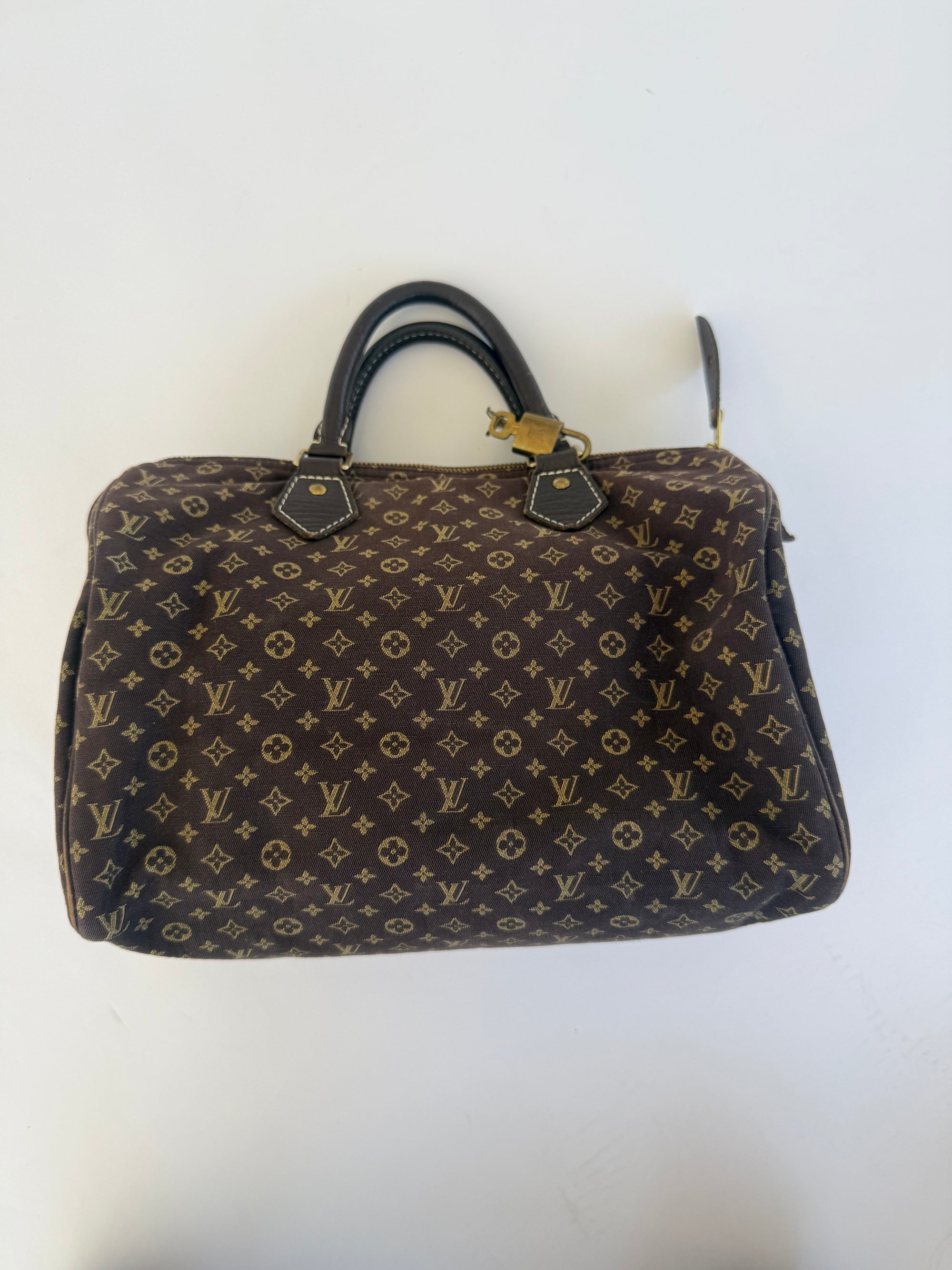 Louis Vuitton Monogram Mini Lin Speedy 25 Vintage