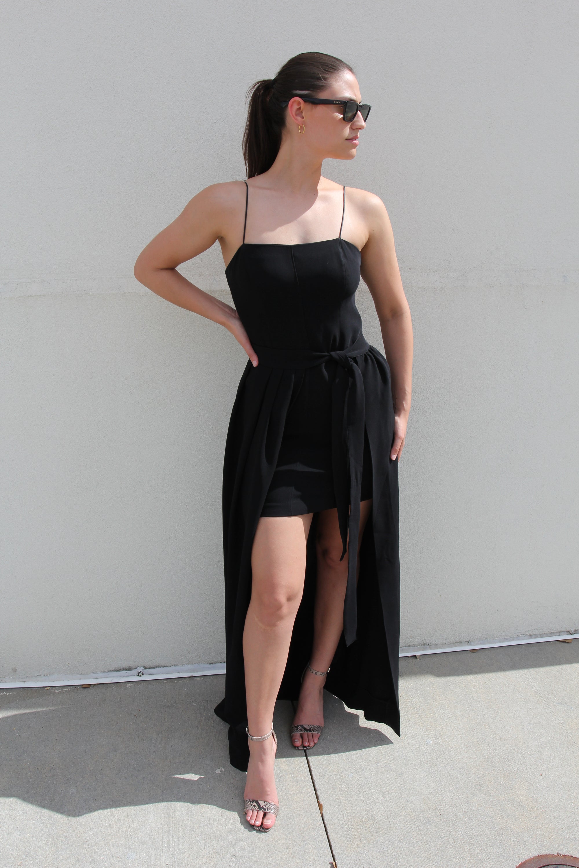 Cinq A Sept Black High Low Dress