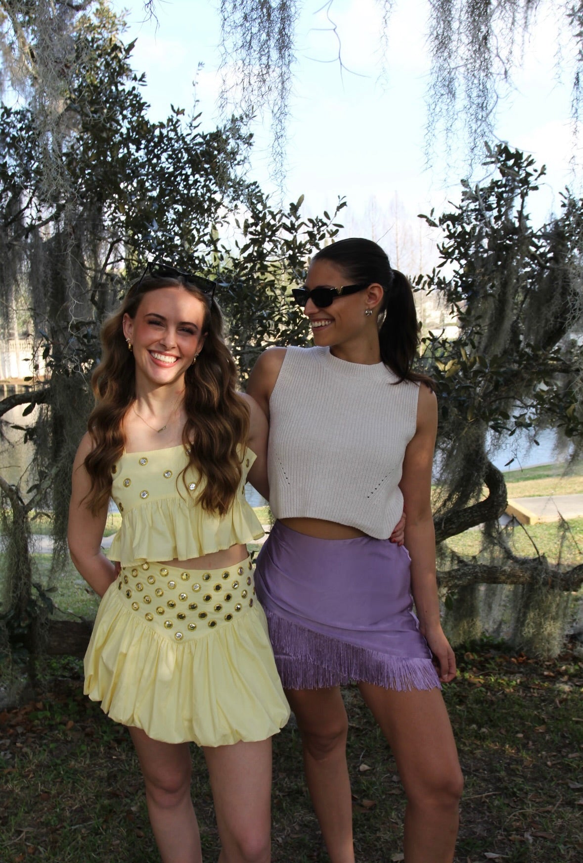 Lavender Fringe Skort