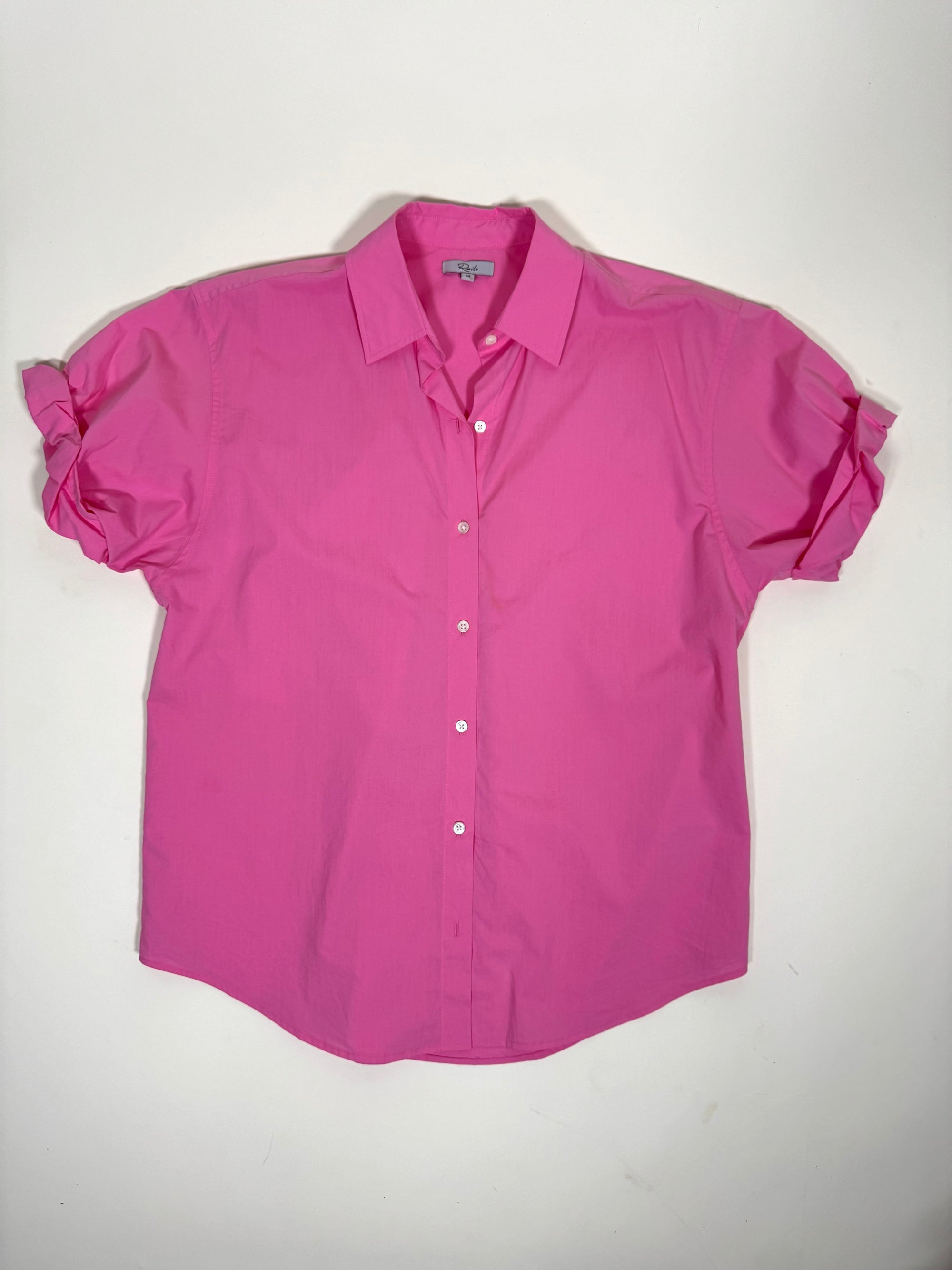 Rails jojo hot pink button up