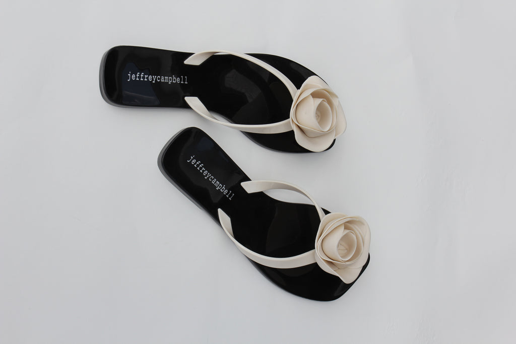 Jeffery Campbell Rose Jelly Flip Flops