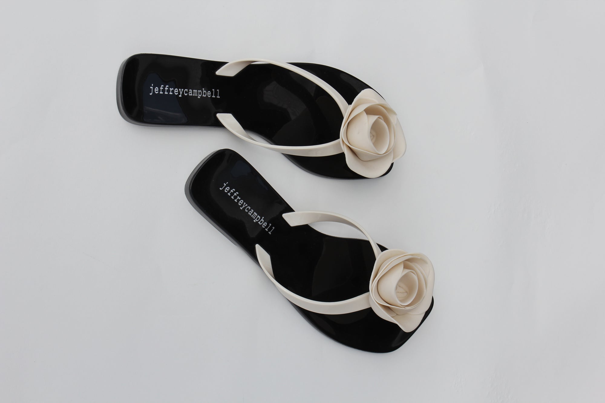 Jeffery Campbell Rose Jelly Flip Flops