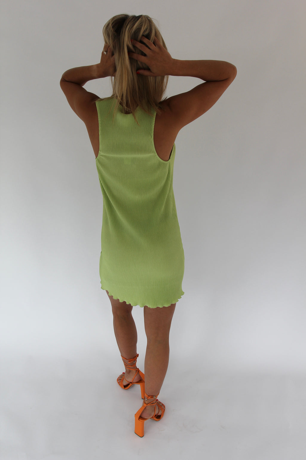 Song Of Style - Pluto Mini Dress in Matcha Green