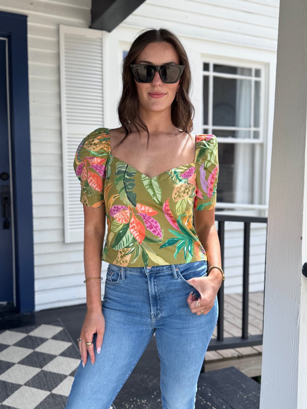 Corey Lynn Calter Diana Tropical Top