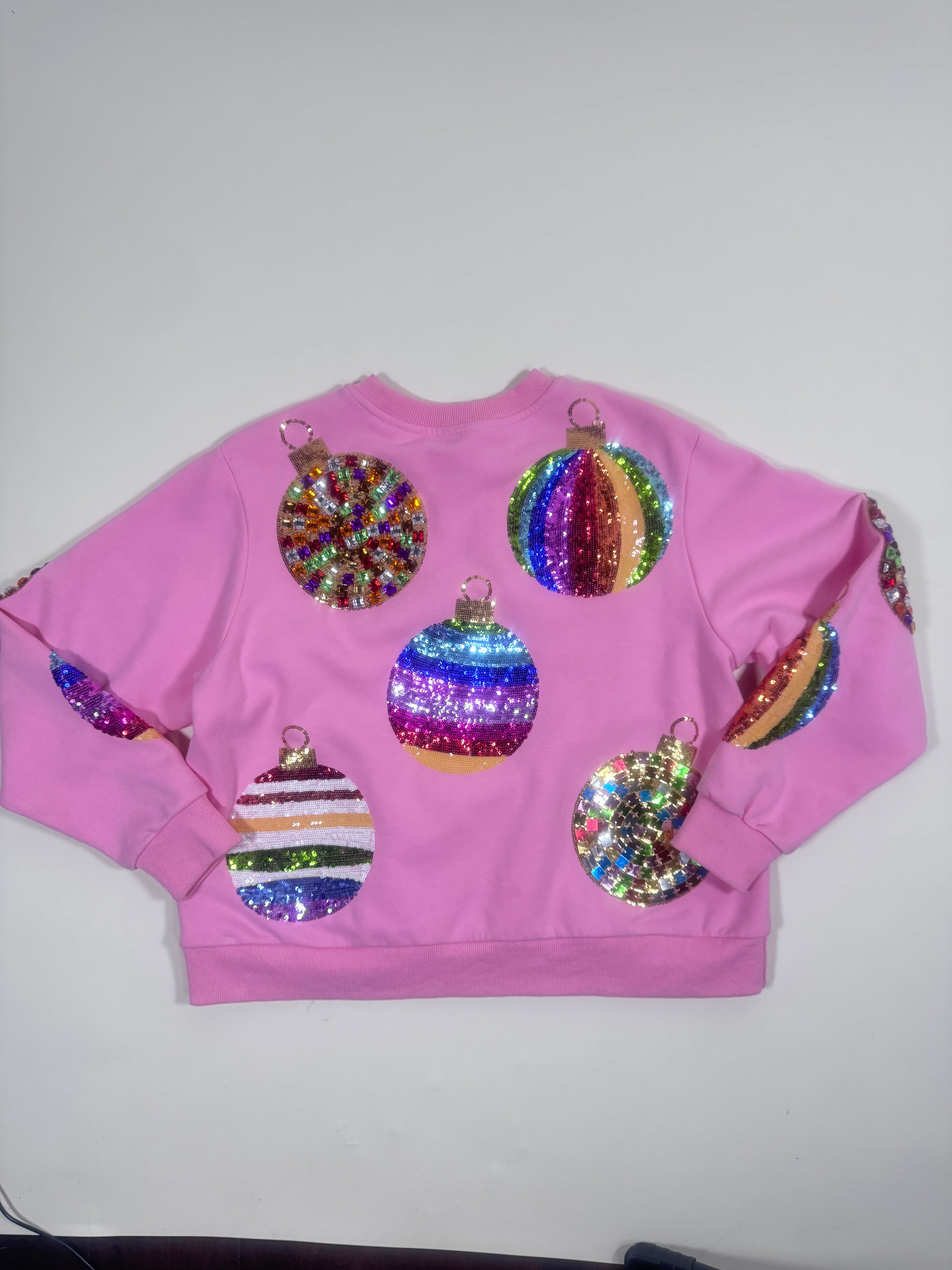 QOS Pink Ornament Sweatshirt