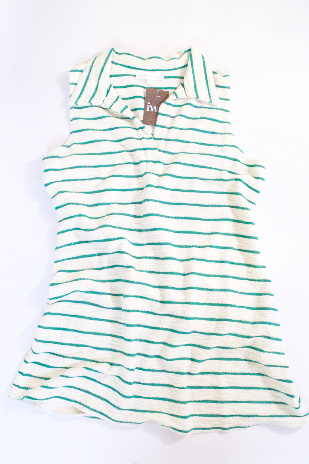 Corey Lynn Calter Angie Dress in Green Stripe
