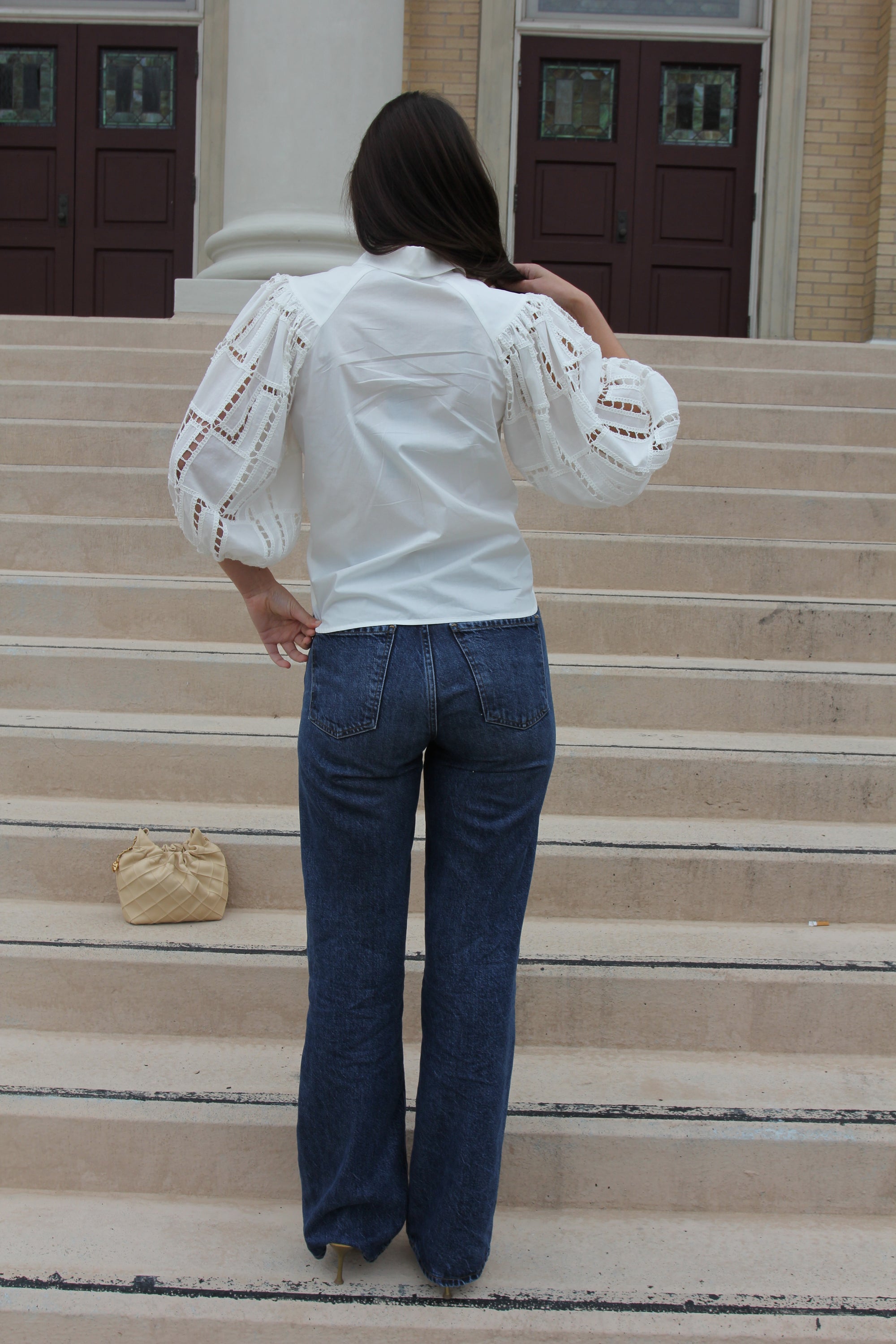 NWT Caballero Mae Ivory Top