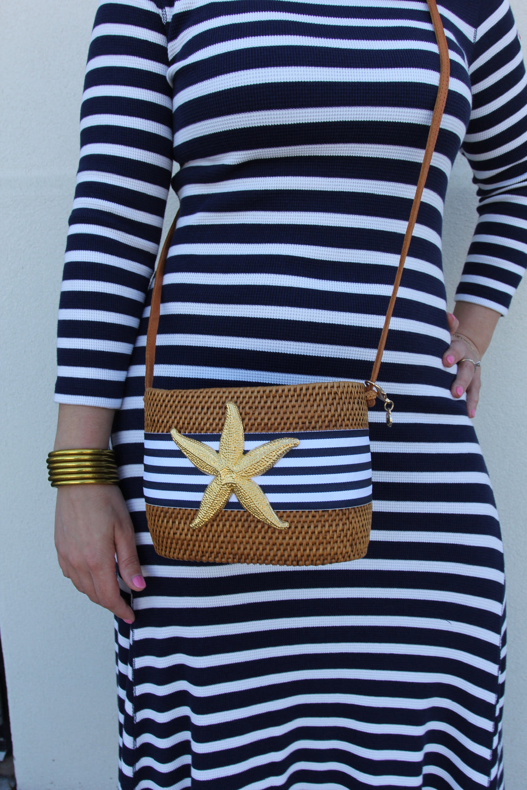 Ralph Lauren Striped Waffle Knit Dress