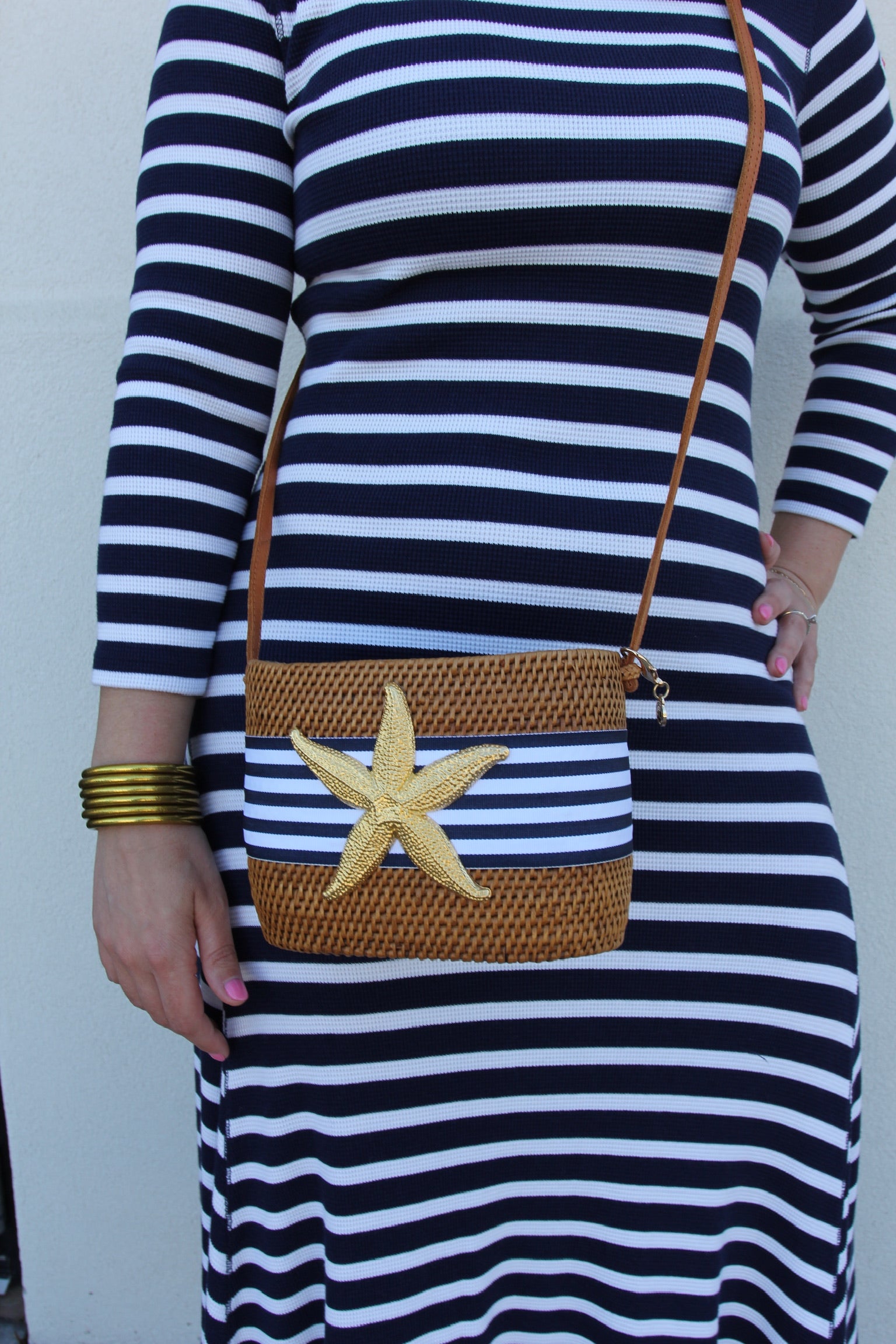 Ralph Lauren Striped Waffle Knit Dress