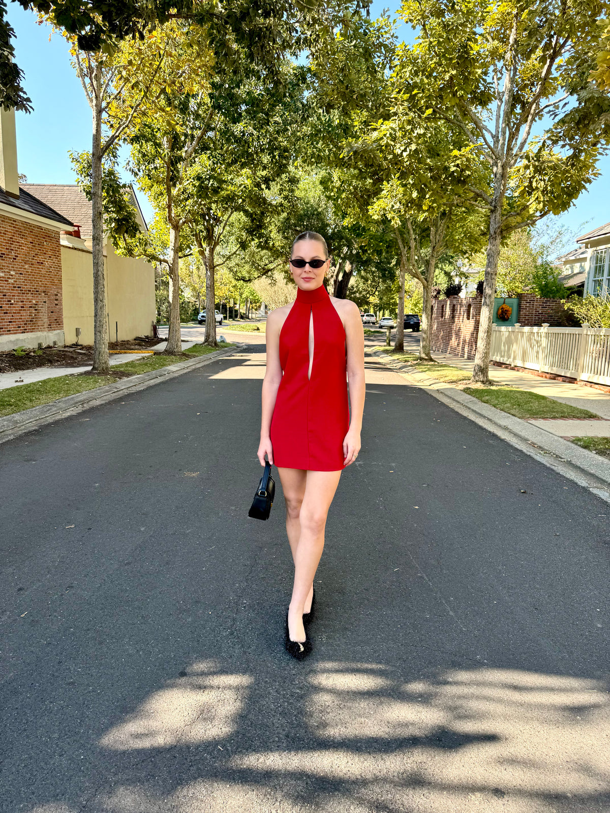 Red Hot Halter Dress