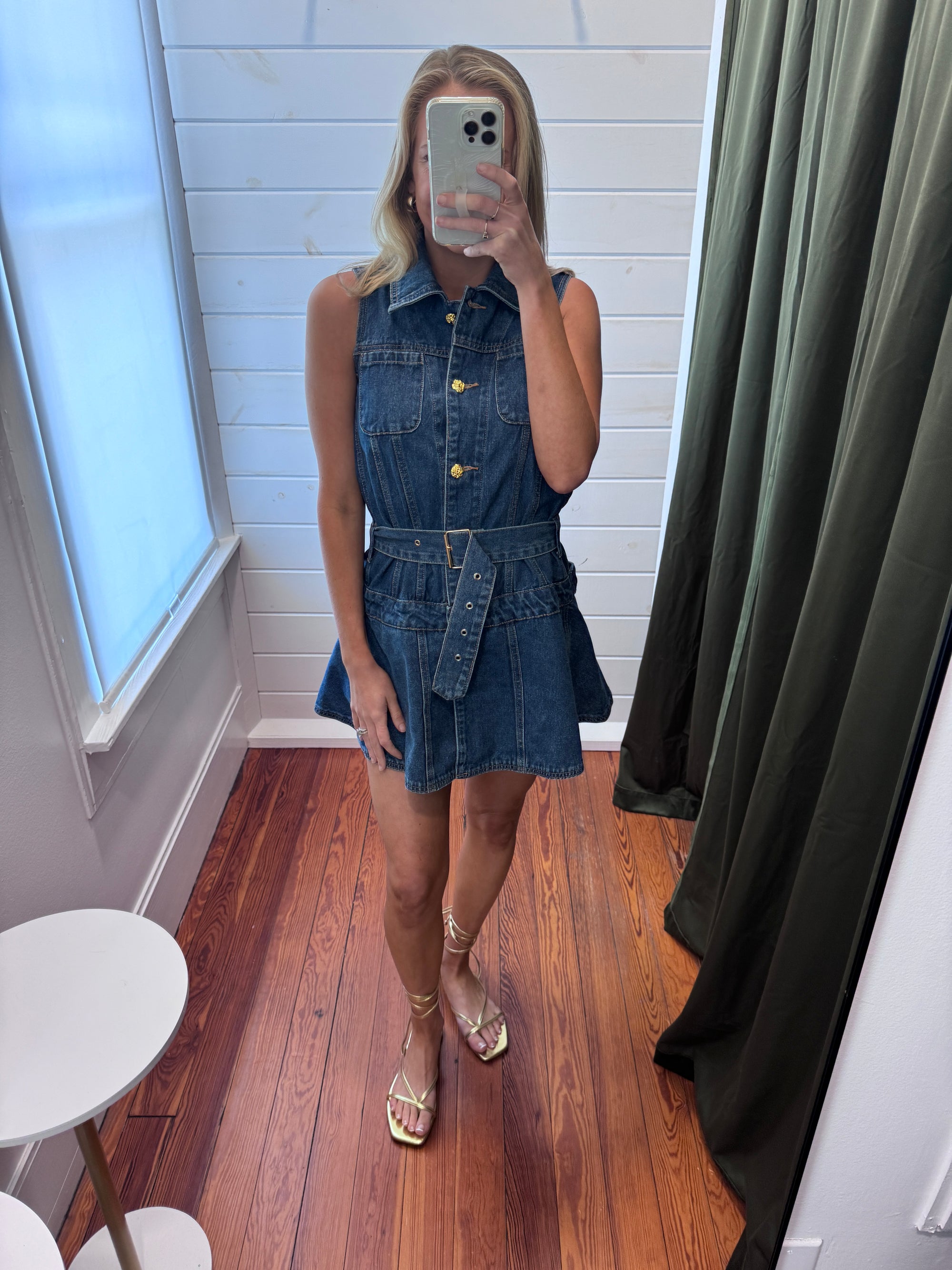 IWN DENIM MINI DRESS