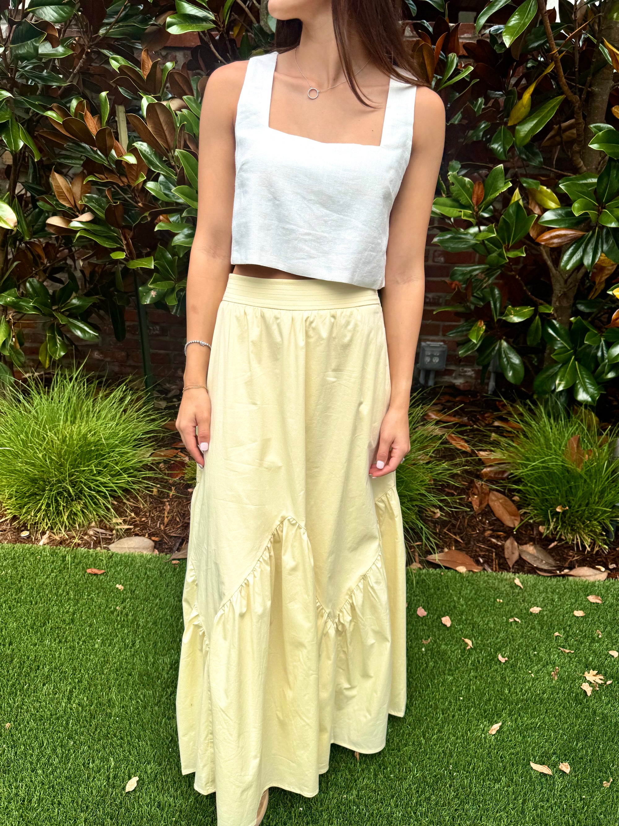 Yellow Maxi Skirt
