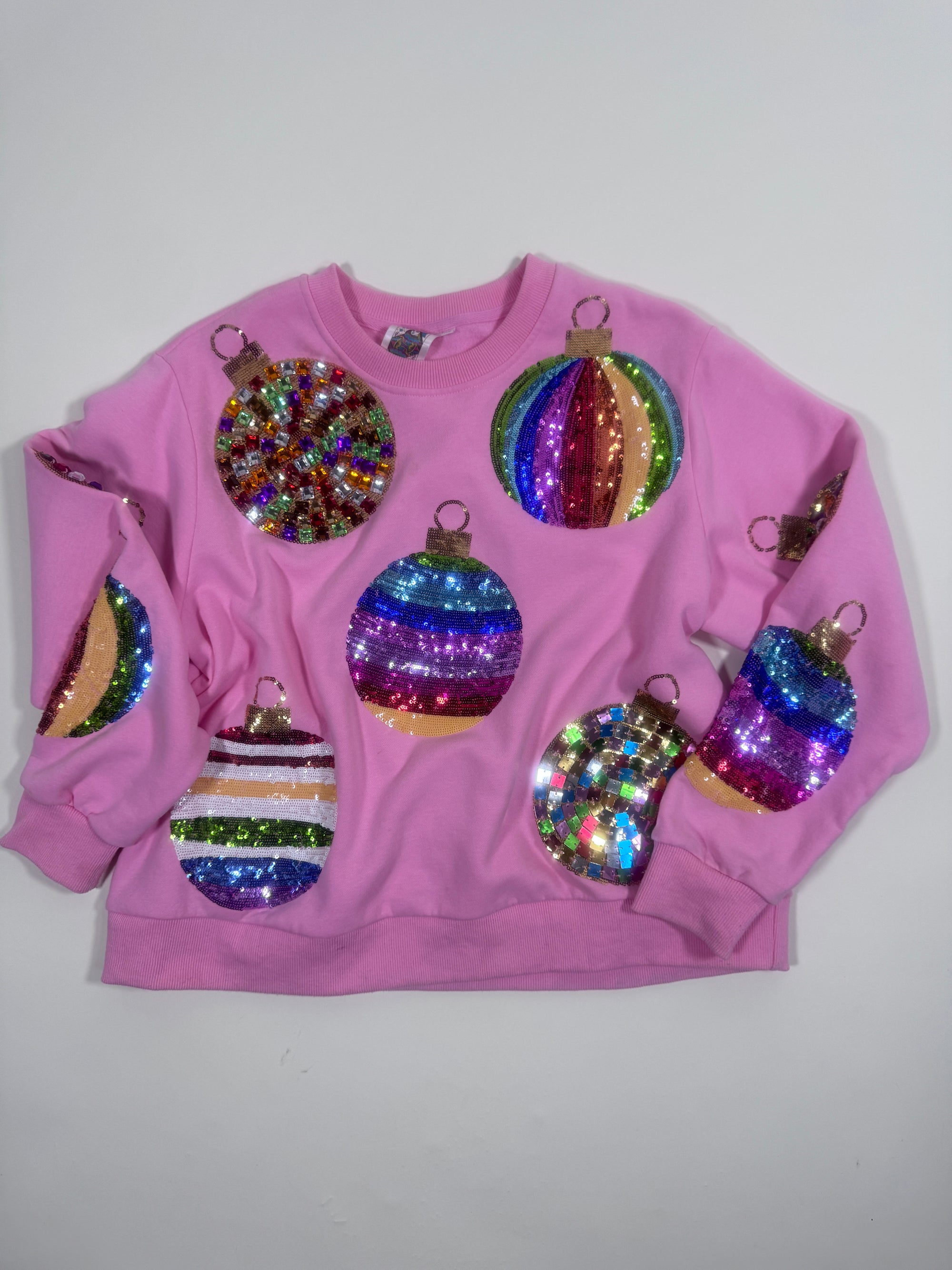 QOS Pink Ornament Sweatshirt