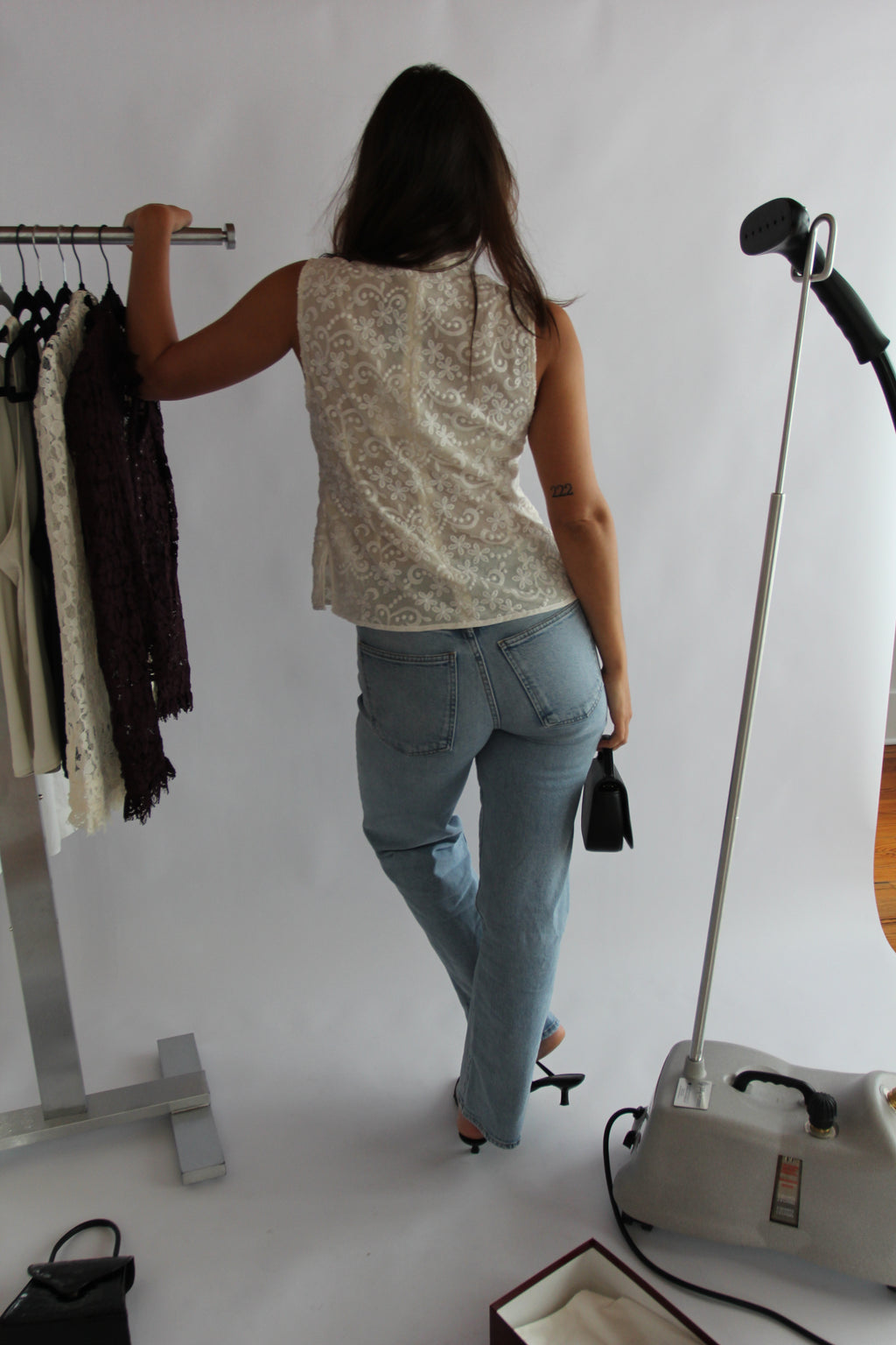 IWN Sleeveless White Top