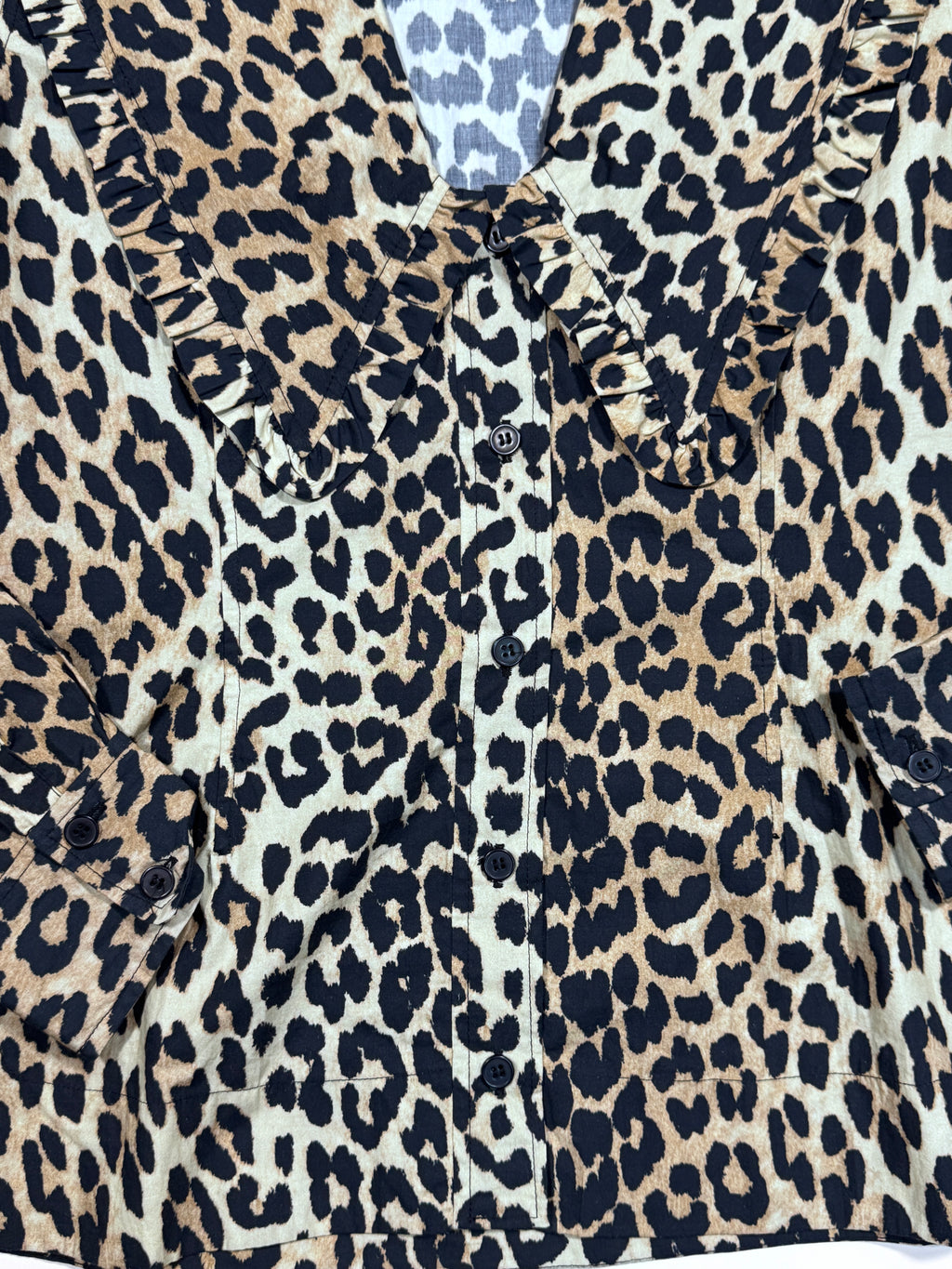 Ganni Leopard Top