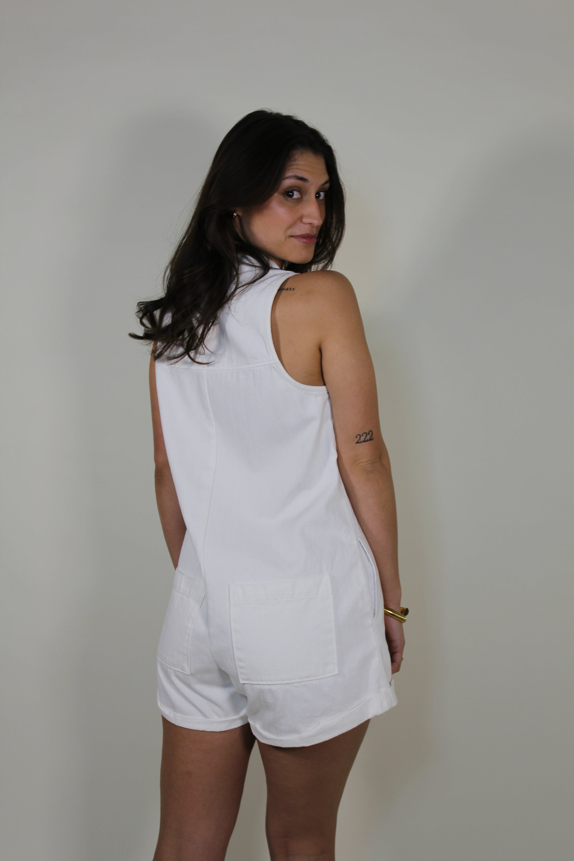 Show Me Your Mumu Reno Romper in Sea Salt
