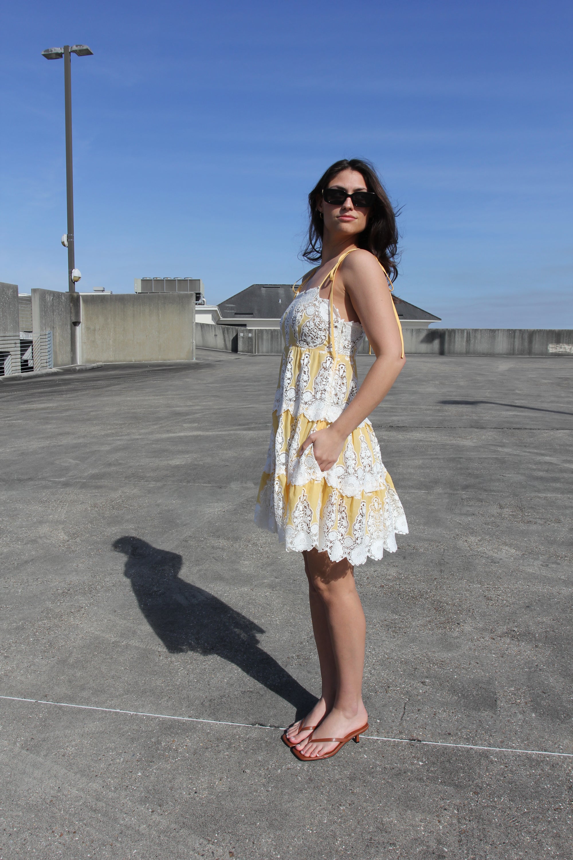 NWT Gwendolyn Yellow Hummingbird Dress