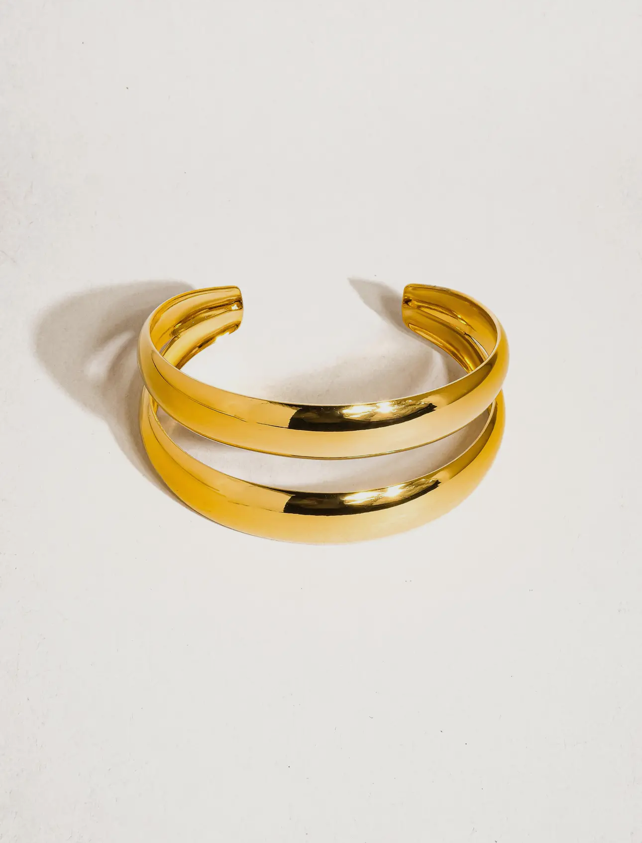 Rowan Gold Layered Bangle