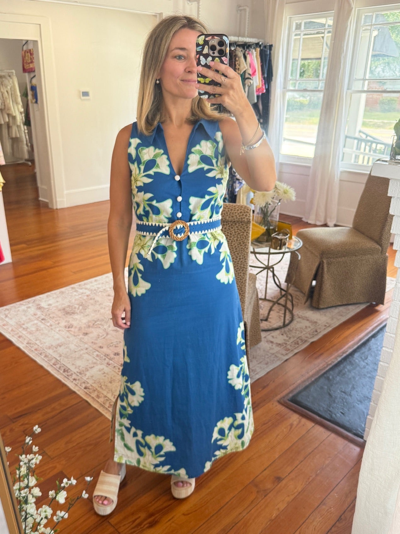 Anna Cate Linen Maxi Dress