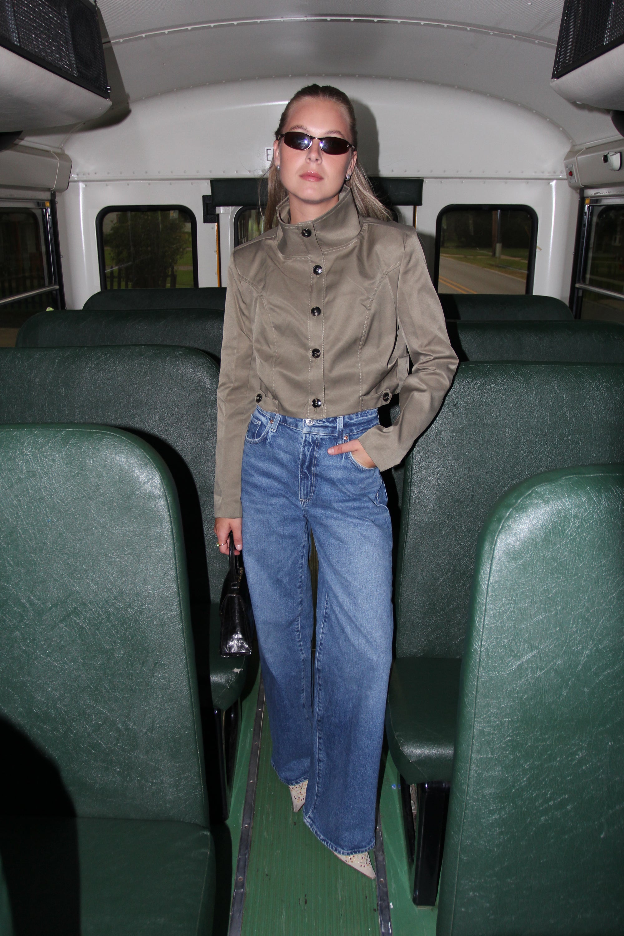 IWN Green Cropped Jacket
