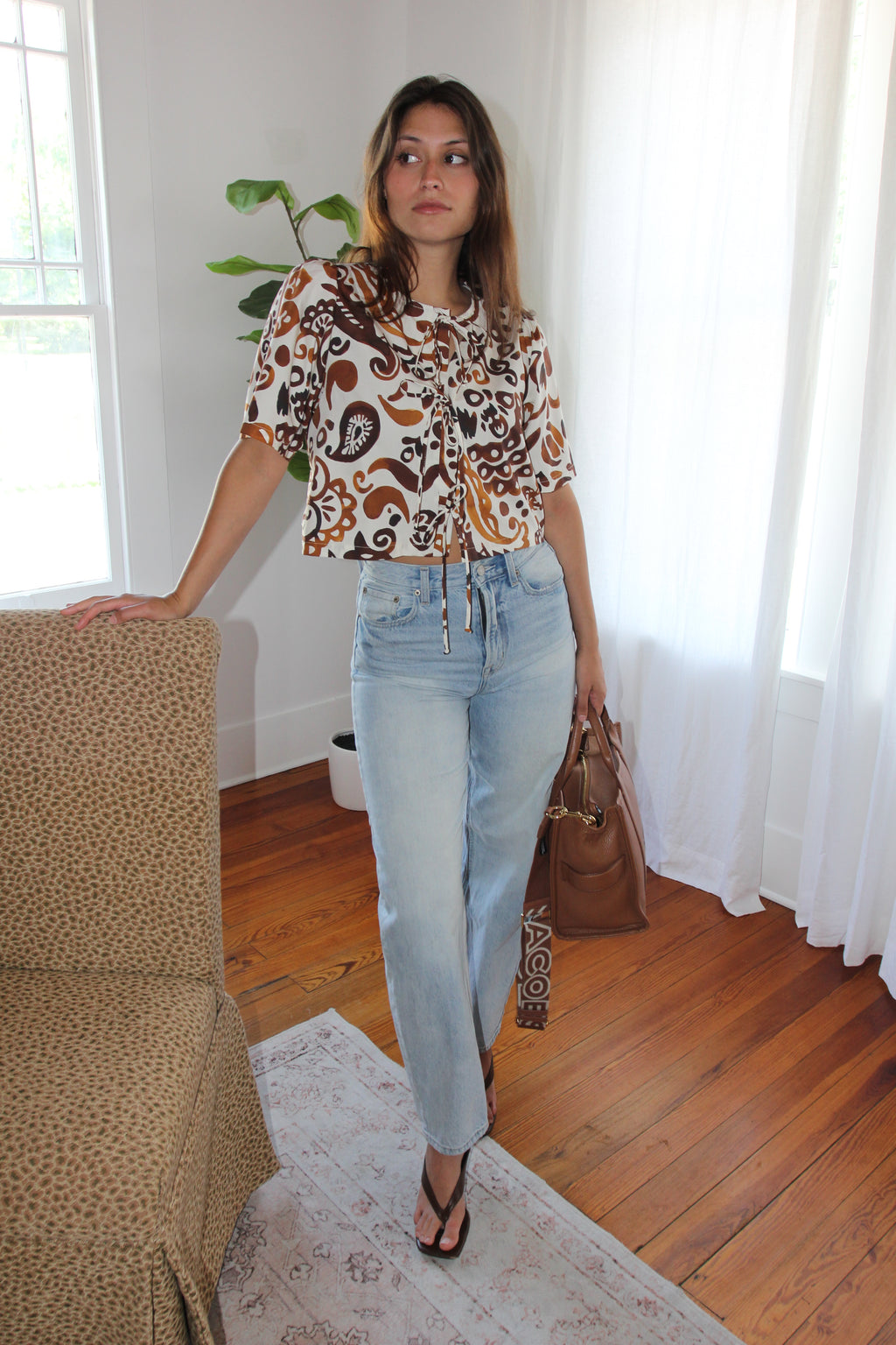 Fifteen Twenty - Nadine Bow Detail Top