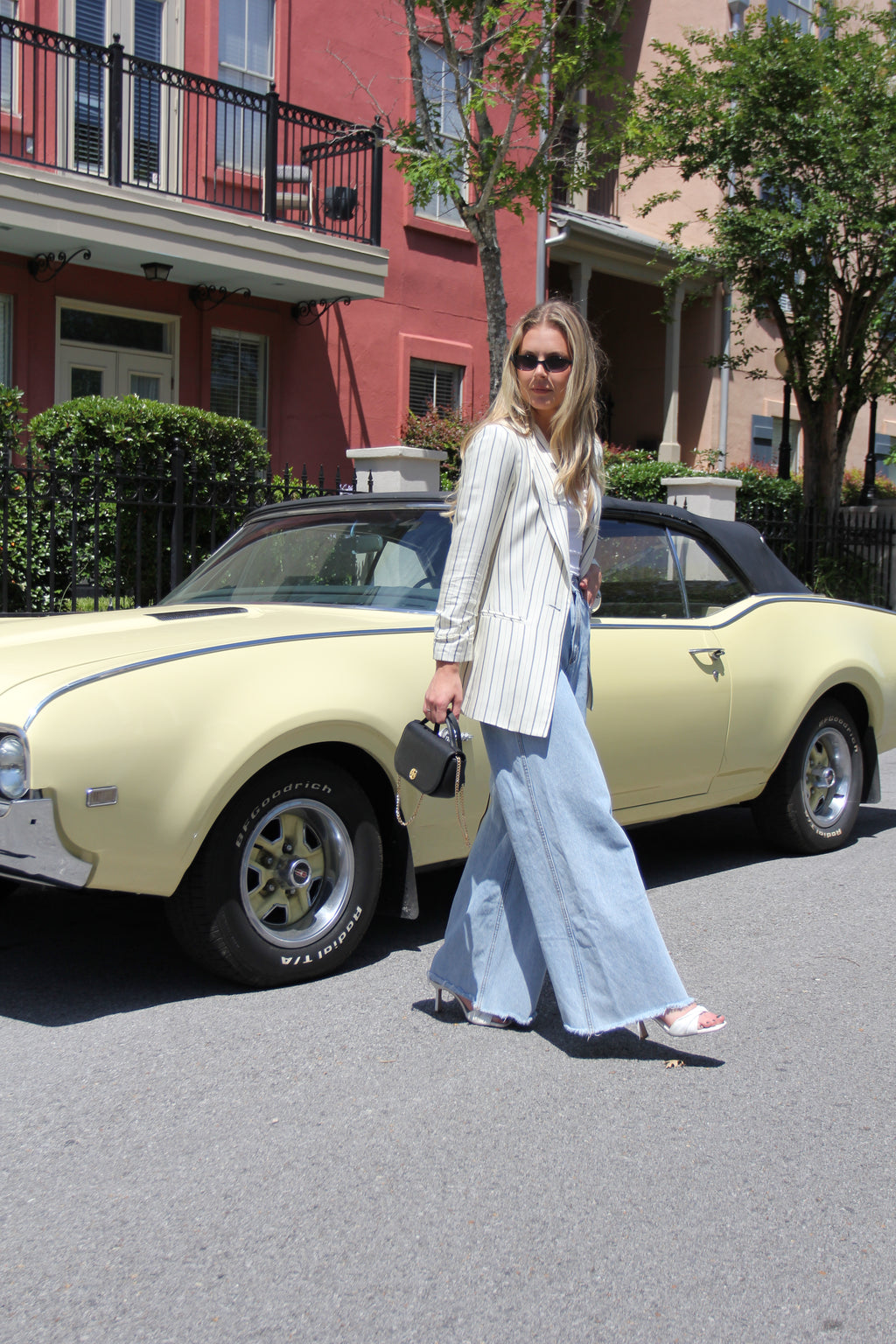 Relaxed Pinstripe Blazer