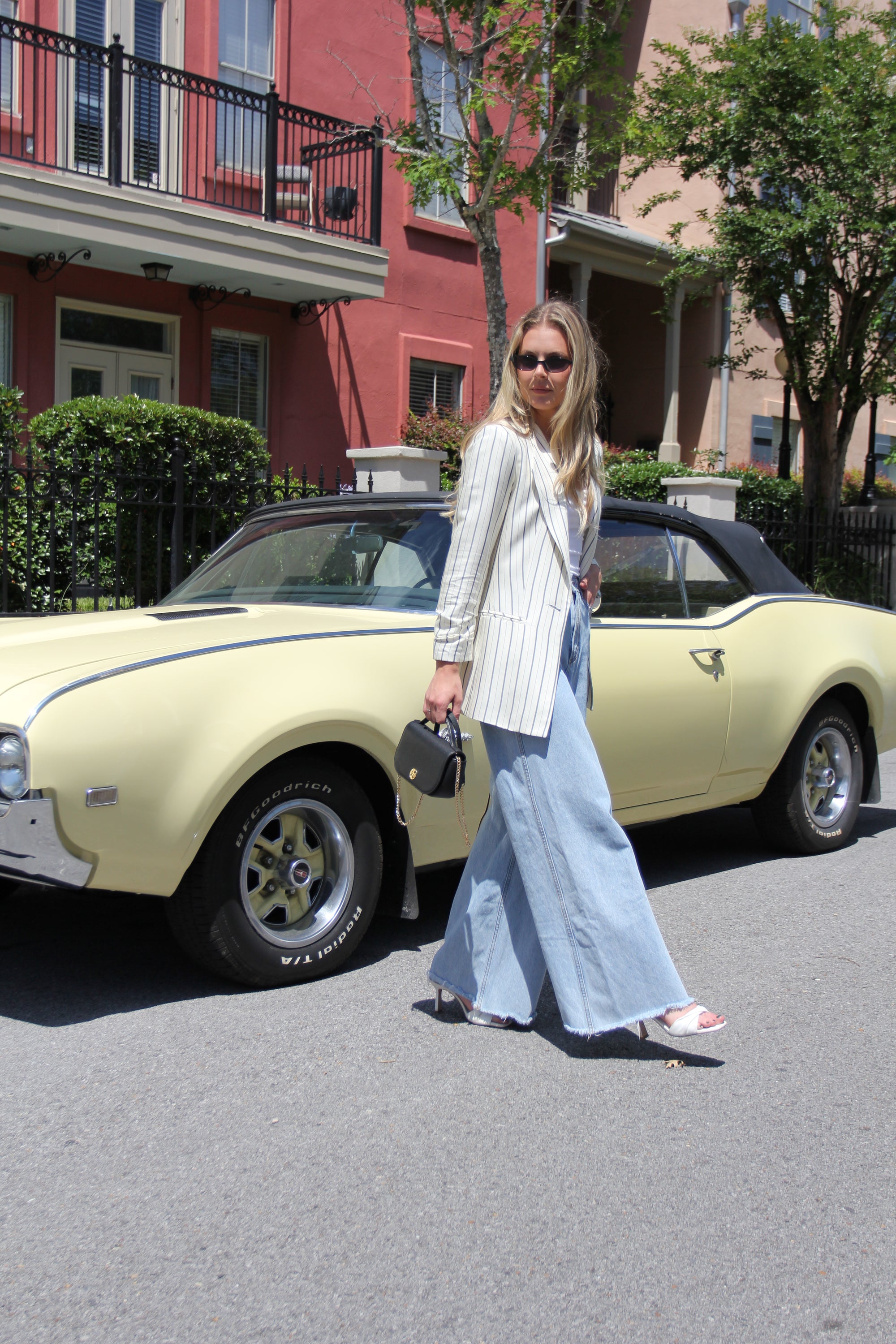 Relaxed Pinstripe Blazer
