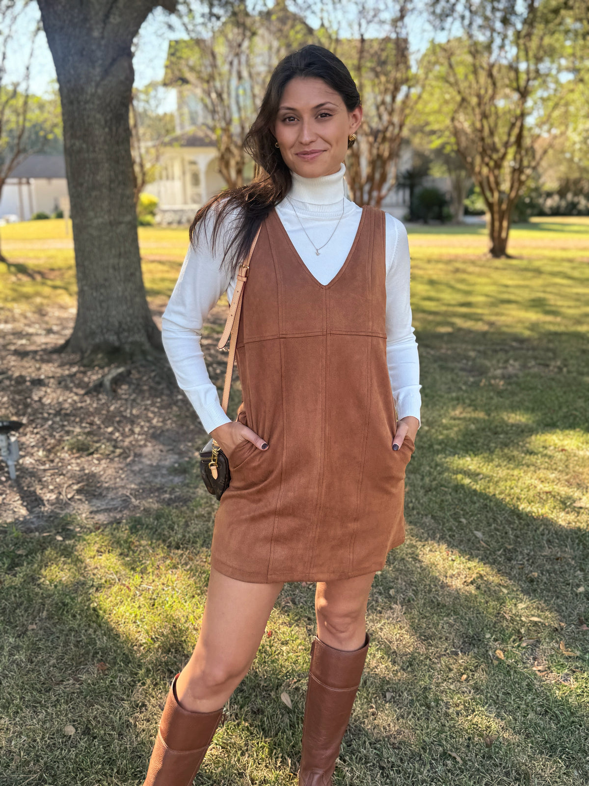 White Shimmer Turtle Neck