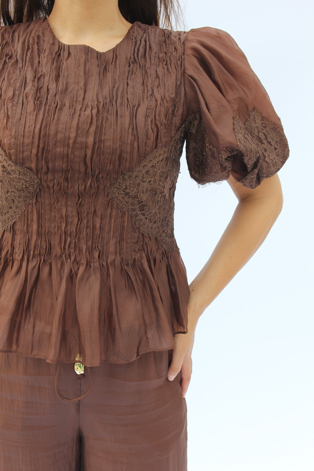 Aje Ophelia Lace Top