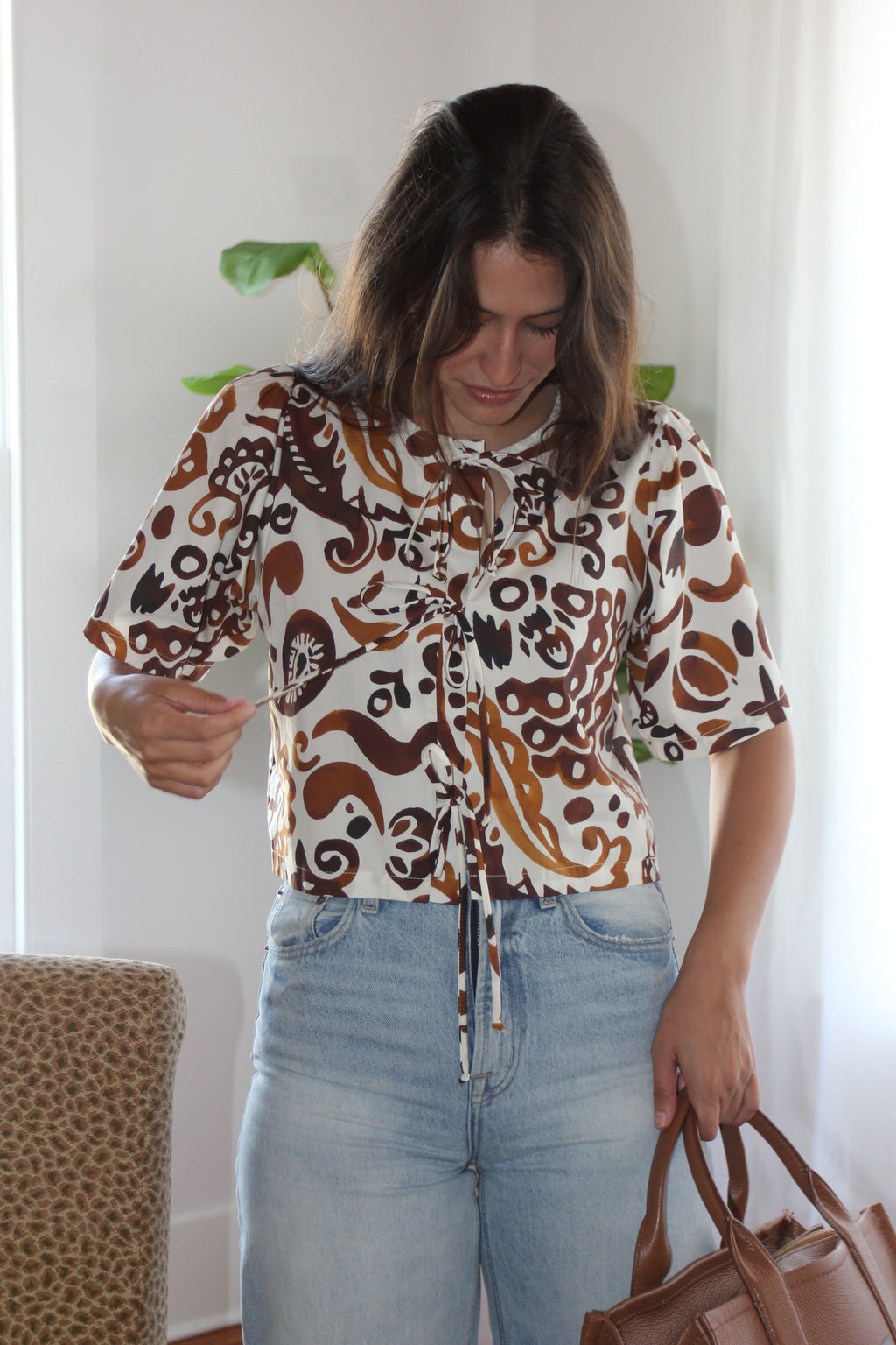 Fifteen Twenty - Nadine Bow Detail Top