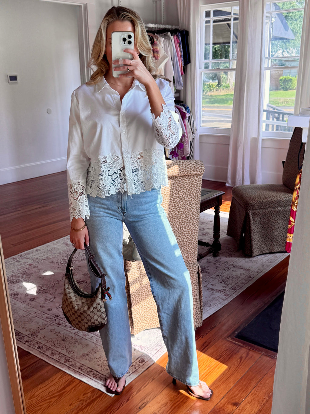 Generation Love Issa Lace Trim Top