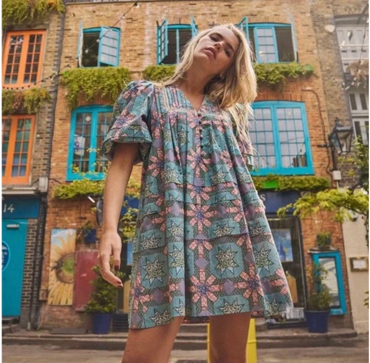 Hunter Bell Patchwork Jenkins Dress